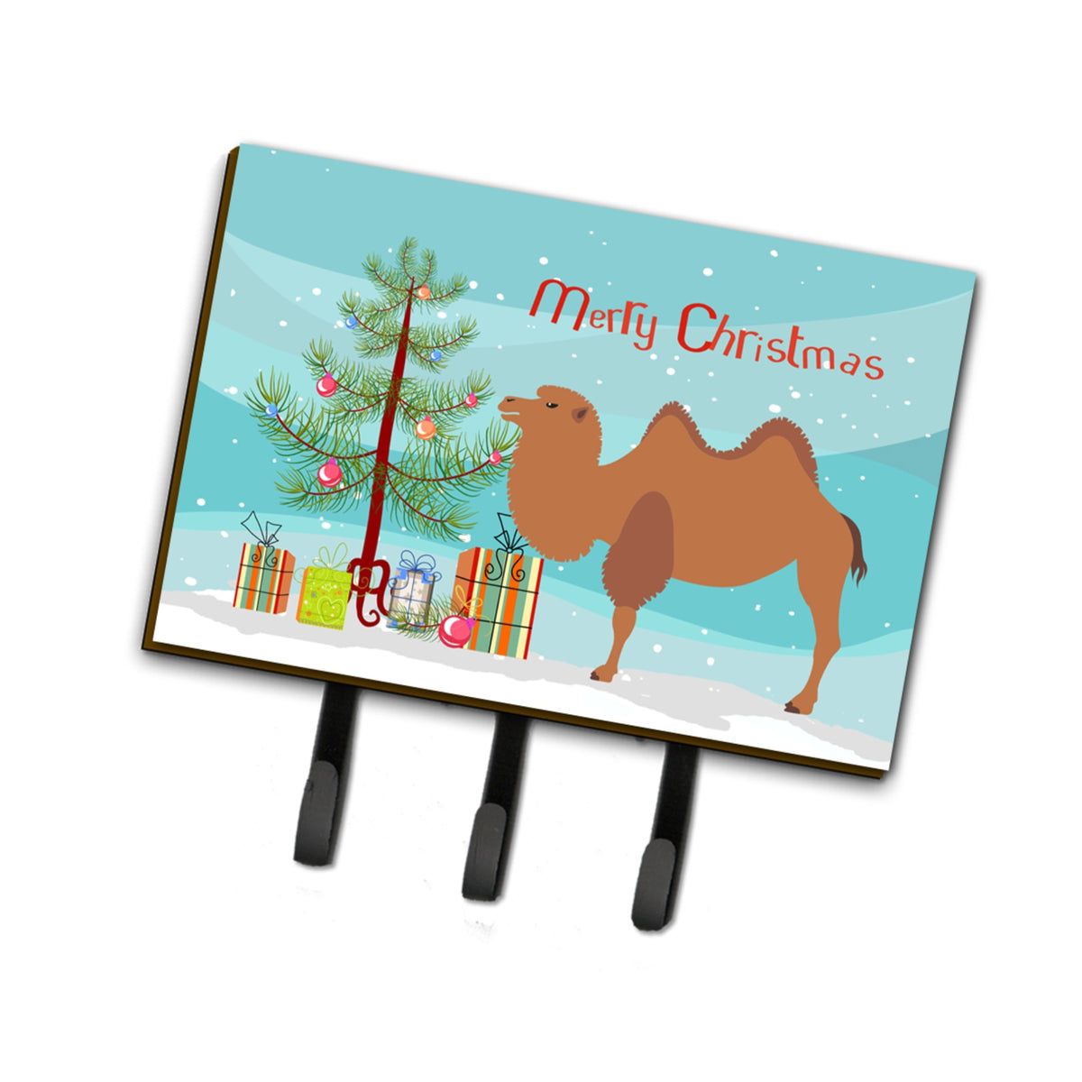 Caroline'S Treasures Bactrian Camel Christmas Wall Hook, Triple