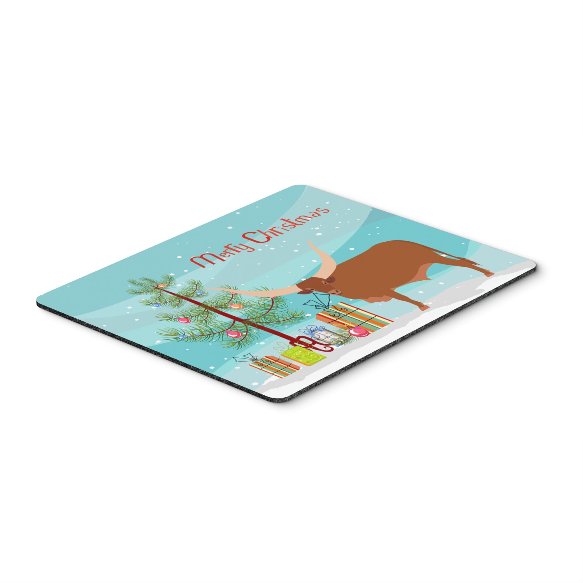 Caroline'S Treasures Ankole-Watusu Cow Christmas Mouse & Hot Pad Or Trivet, 7.75 X 9.25, Multicolor (Bb9190Mp)
