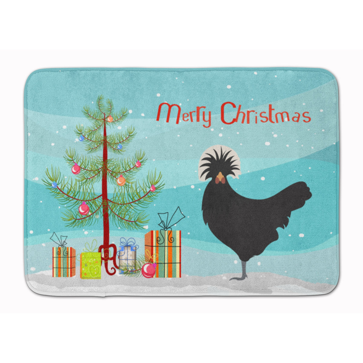 Caroline'S Treasures Polish Poland Chicken Christmas Floor Mat, 19 X 27, Multicolor