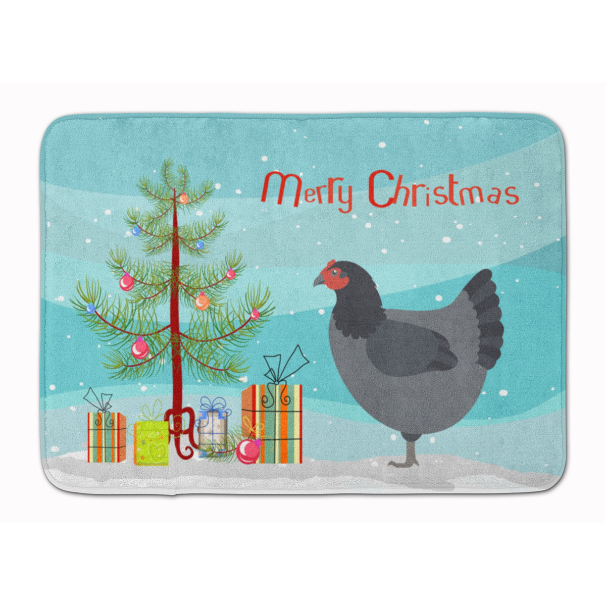 Caroline'S Treasures Jersey Giant Chicken Christmas Floor Mat, 19 X 27, Multicolor