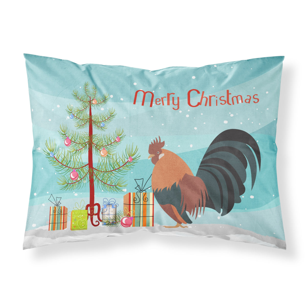 Caroline'S Treasures Dutch Bantam Chicken Christmas Pillowcase, Standard, Multicolor