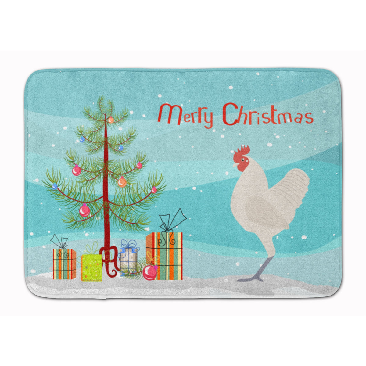 Caroline'S Treasures German Langshan Chicken Christmas Floor Mat, 19 X 27, Multicolor