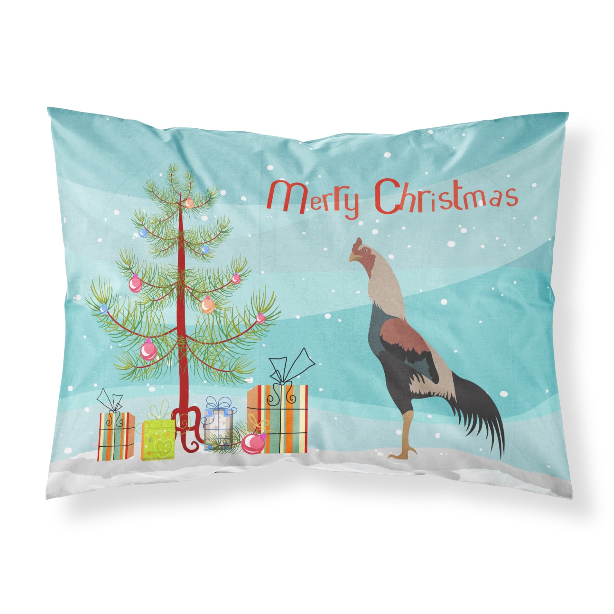 Caroline'S Treasures Kulang Chicken Christmas Pillowcase, Standard, Multicolor