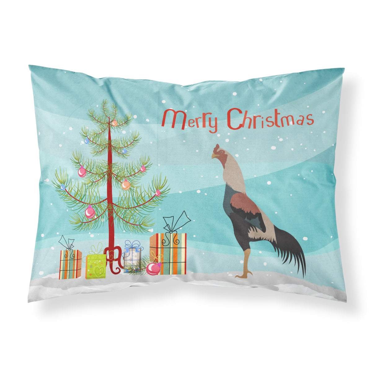 Caroline'S Treasures Kulang Chicken Christmas Pillowcase, Standard, Multicolor