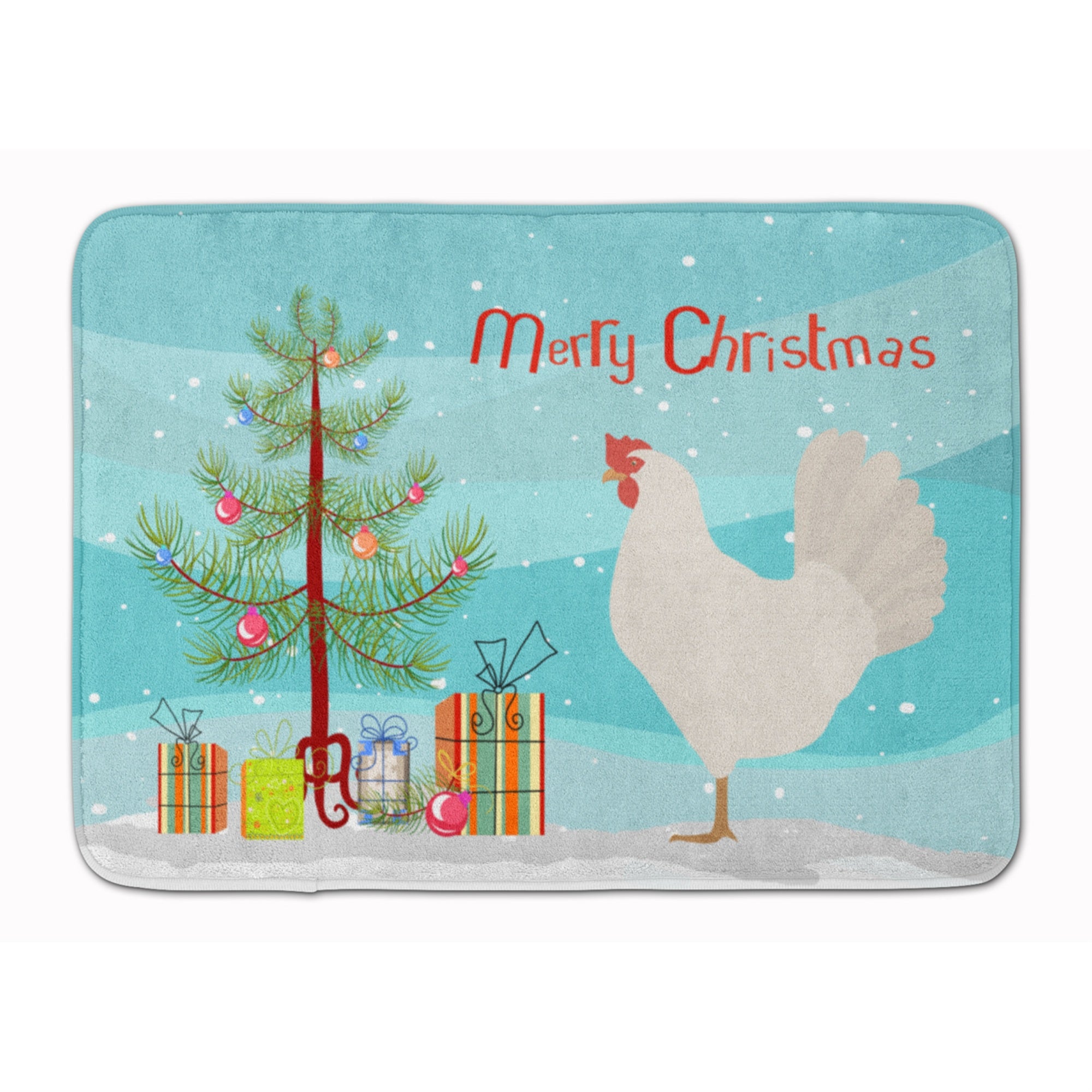 Caroline'S Treasures Leghorn Chicken Christmas Floor Mat, 19 X 27, Multicolor