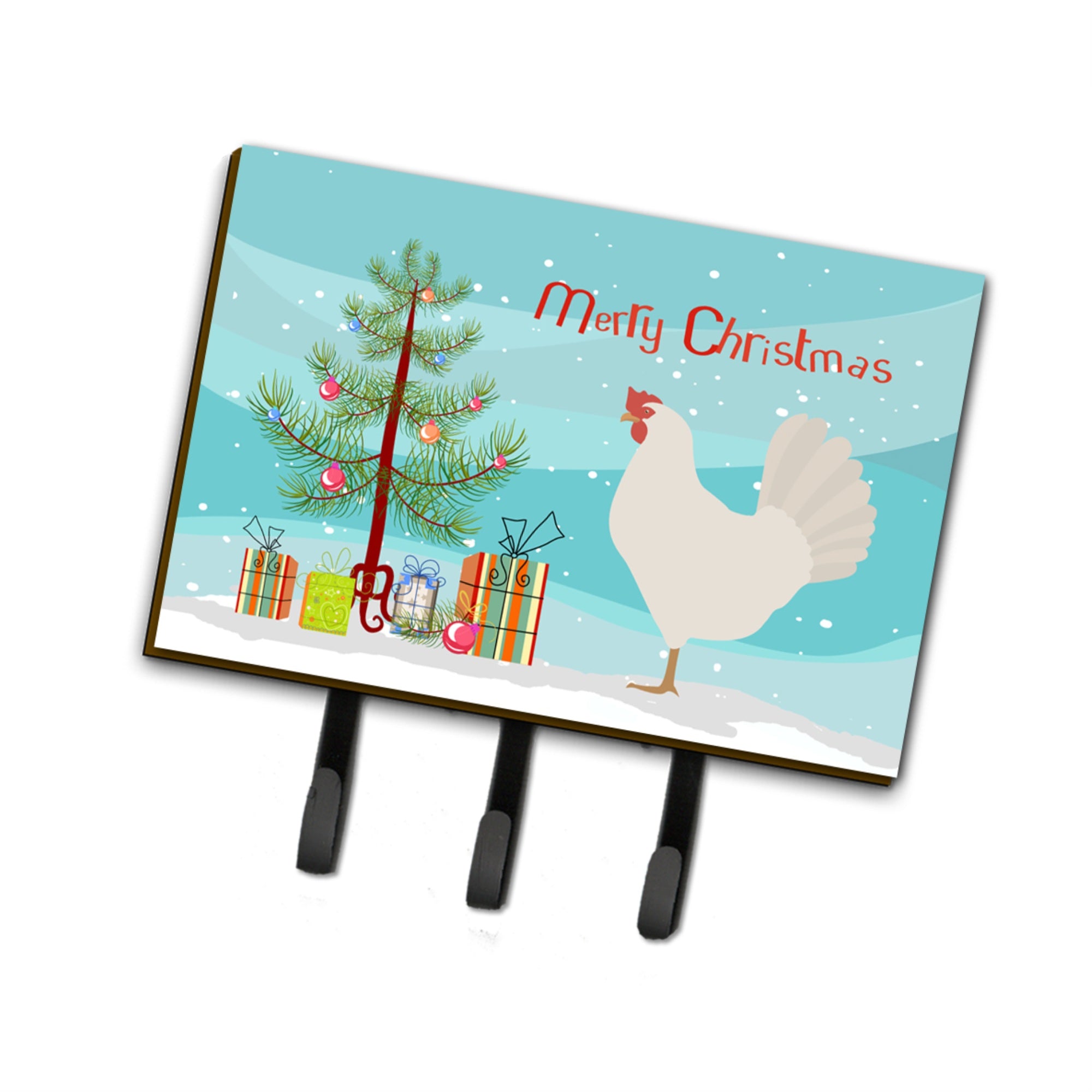 Caroline'S Treasures Leghorn Chicken Christmas Wall Hook, Triple