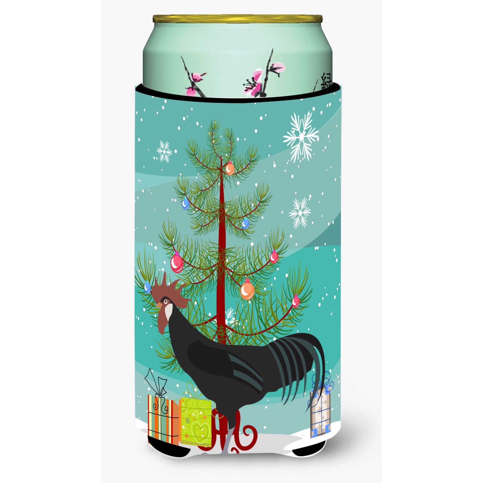 Caroline'S Treasures Minorca Ctalalan Chicken Christmas Decorative Can Hugger, Tall, Multicolor