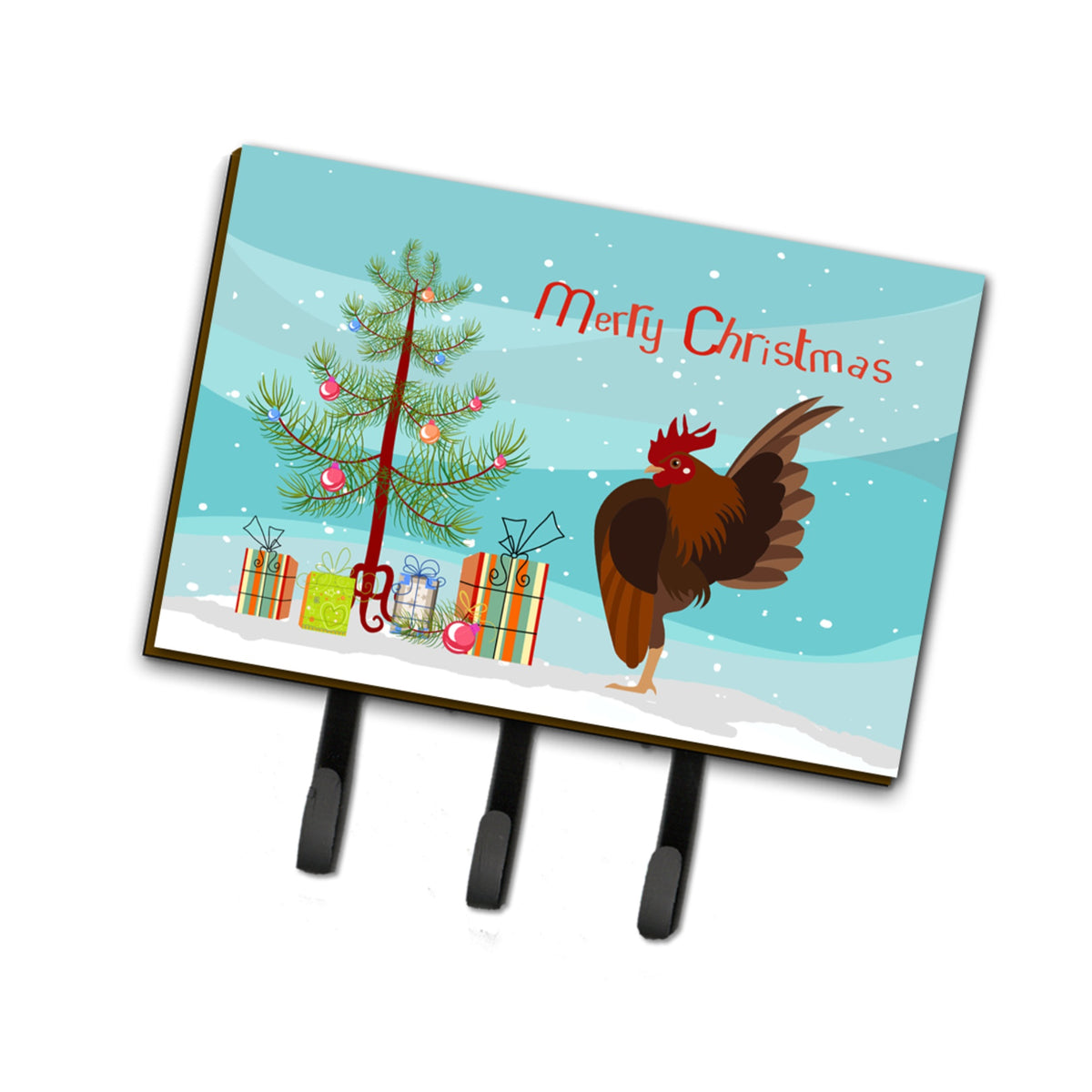 Caroline'S Treasures Malaysian Serama Chicken Christmas Wall Hook, Triple