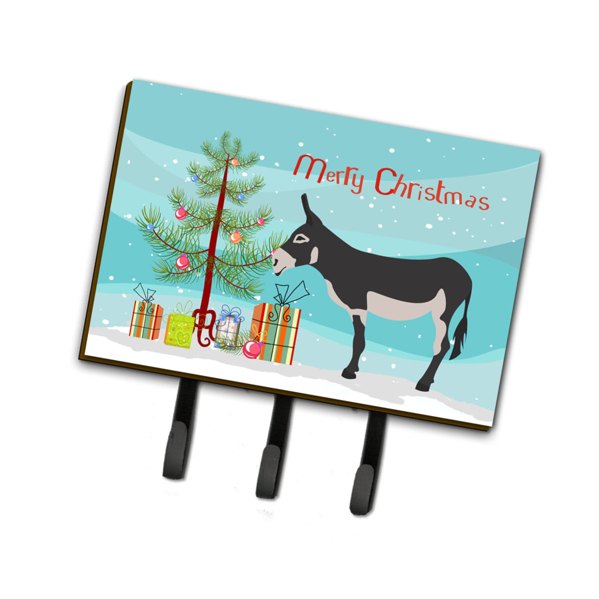 Caroline'S Treasures American Mammoth Jack Donkey Christmas Wall Hook, Triple
