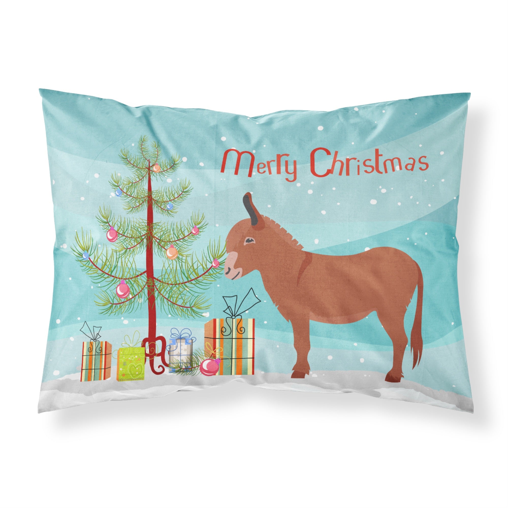 Caroline'S Treasures Irish Donkey Christmas Pillowcase, Standard, Multicolor