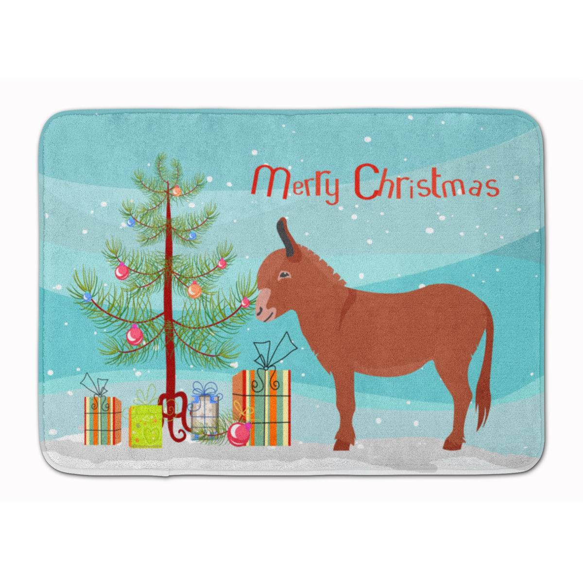 Caroline'S Treasures Irish Donkey Christmas Floor Mat, 19 X 27, Multicolor