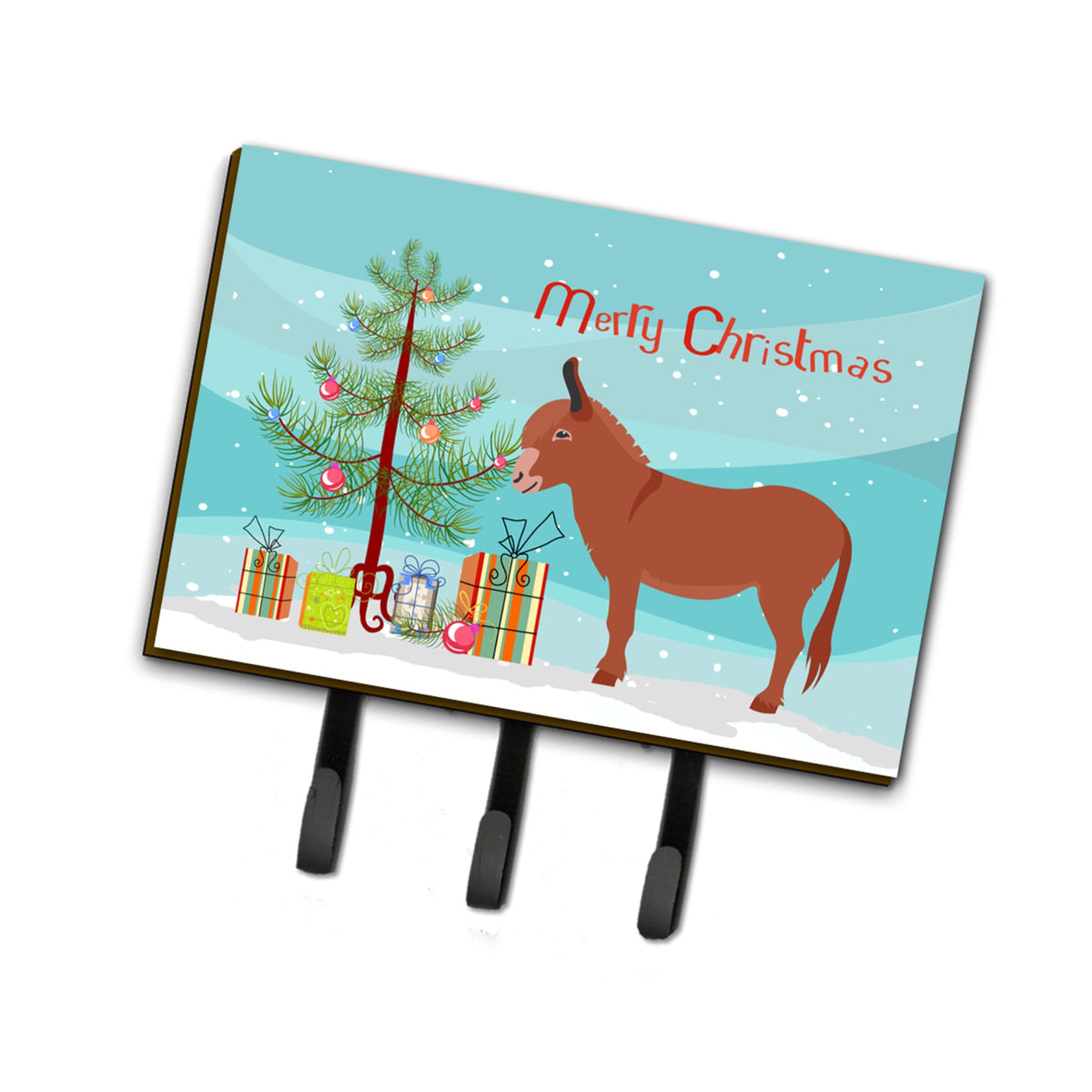 Caroline'S Treasures Irish Donkey Christmas Wall Hook, Triple