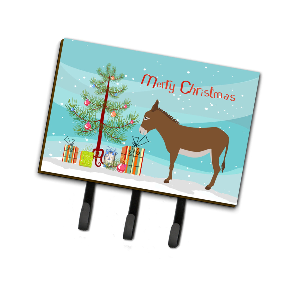 Caroline'S Treasures Cotentin Donkey Christmas Wall Hook, Triple