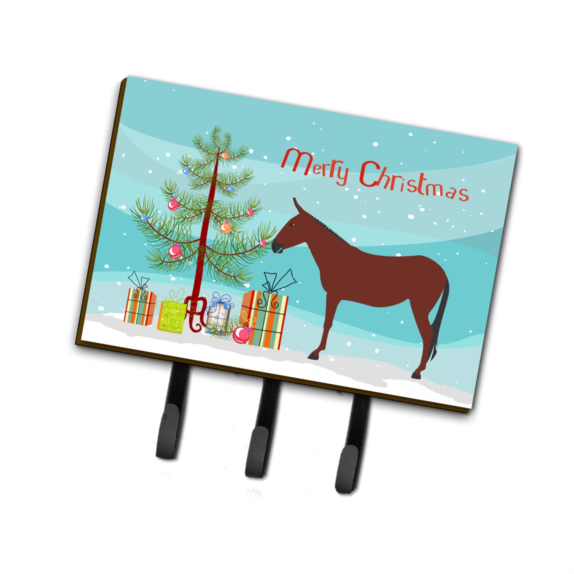 Caroline'S Treasures Hinny Horse Donkey Christmas Wall Hook, Triple