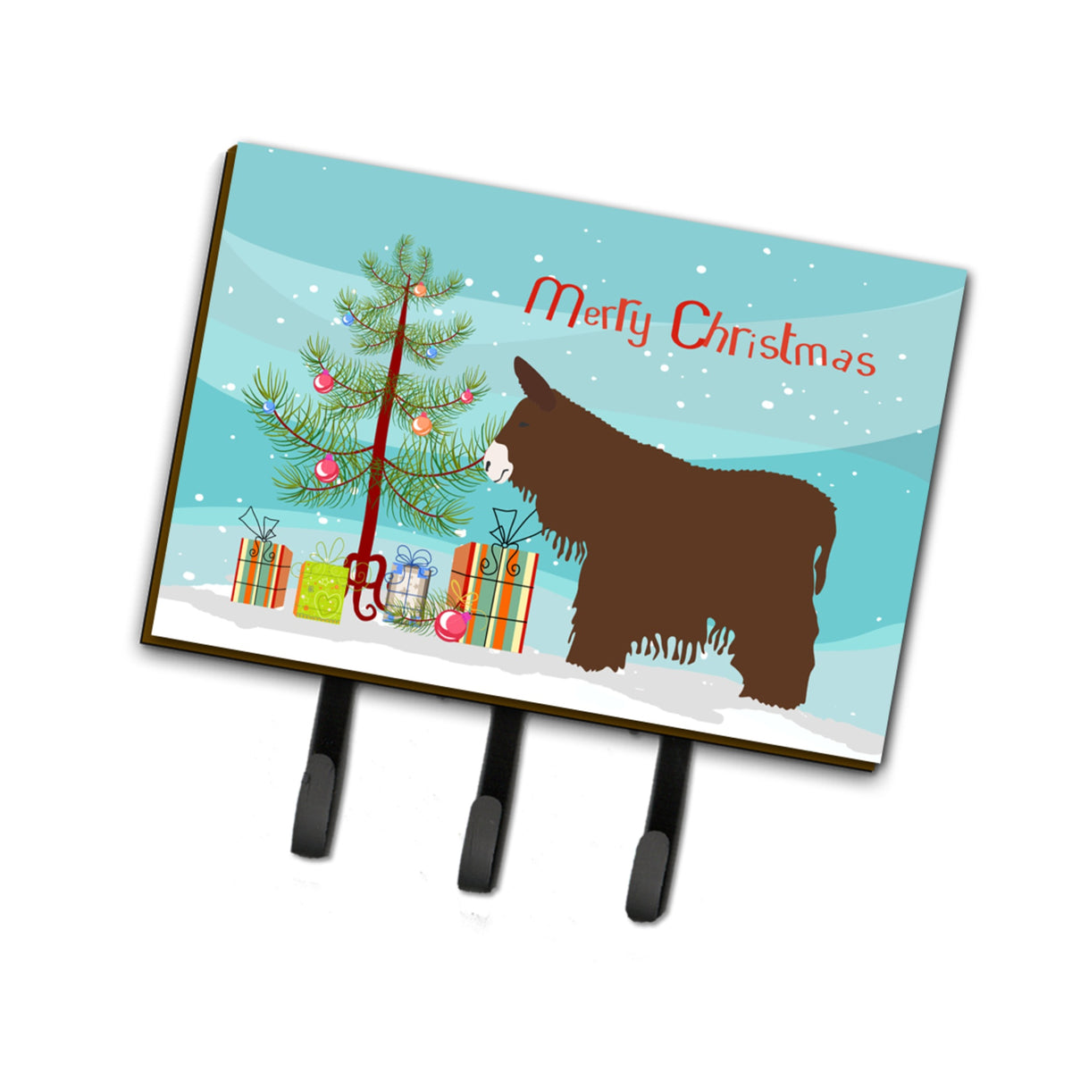 Caroline'S Treasures Poitou Poiteuin Donkey Christmas Wall Hook, Triple