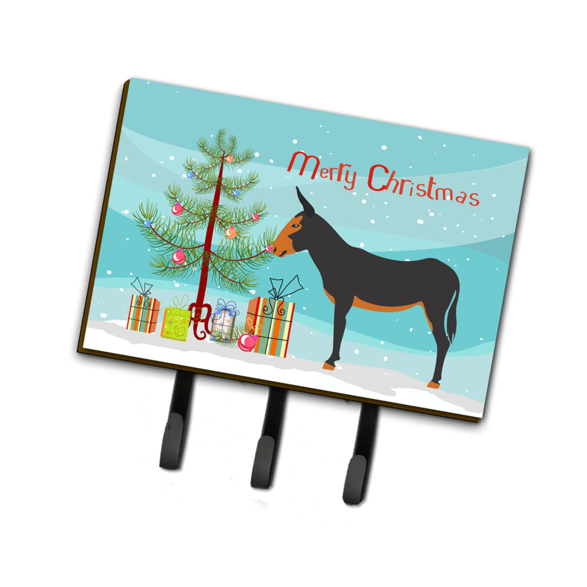 Caroline'S Treasures Catalan Donkey Christmas Wall Hook, Triple