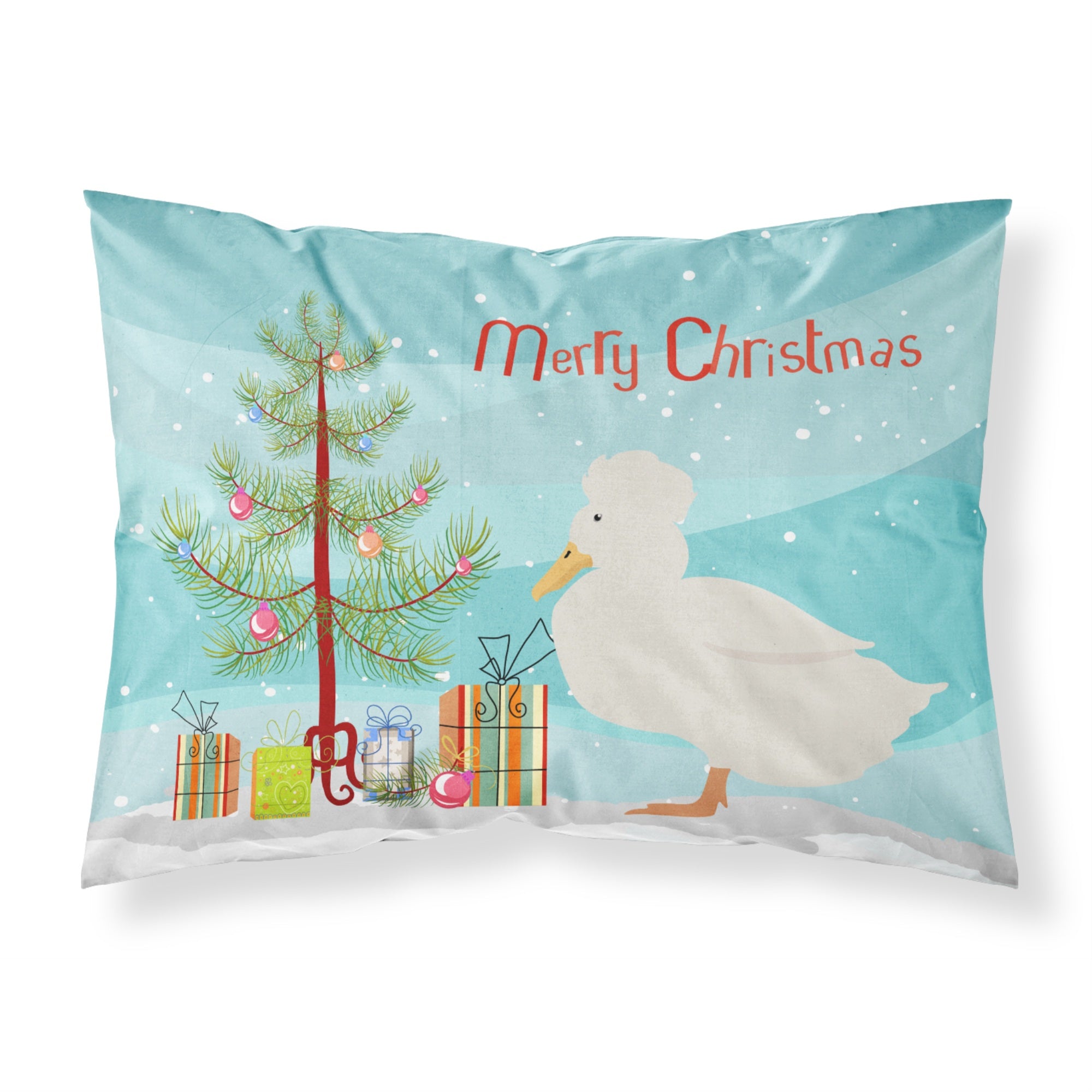 Caroline'S Treasures Crested Duck Christmas Pillowcase, Standard, Multicolor