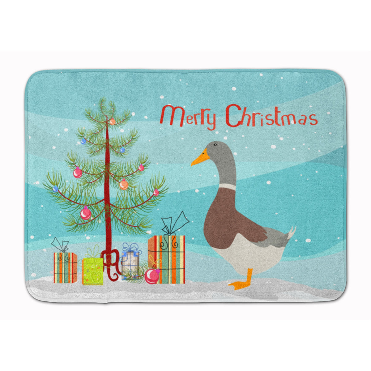 Caroline'S Treasures Saxony Sachsenente Duck Christmas Floor Mat, 19 X 27, Multicolor