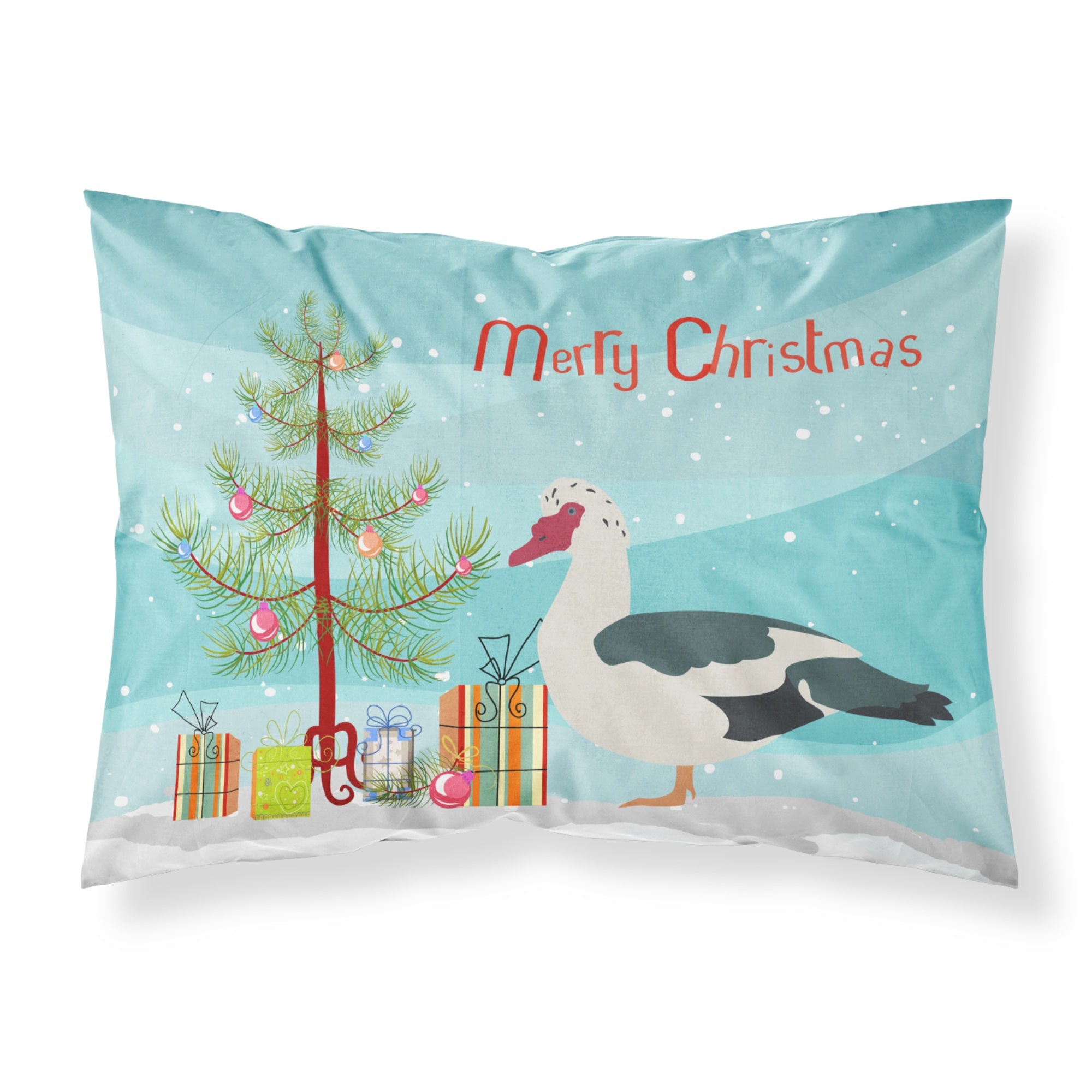 Caroline'S Treasures Muscovy Duck Christmas Pillowcase, Standard, Multicolor