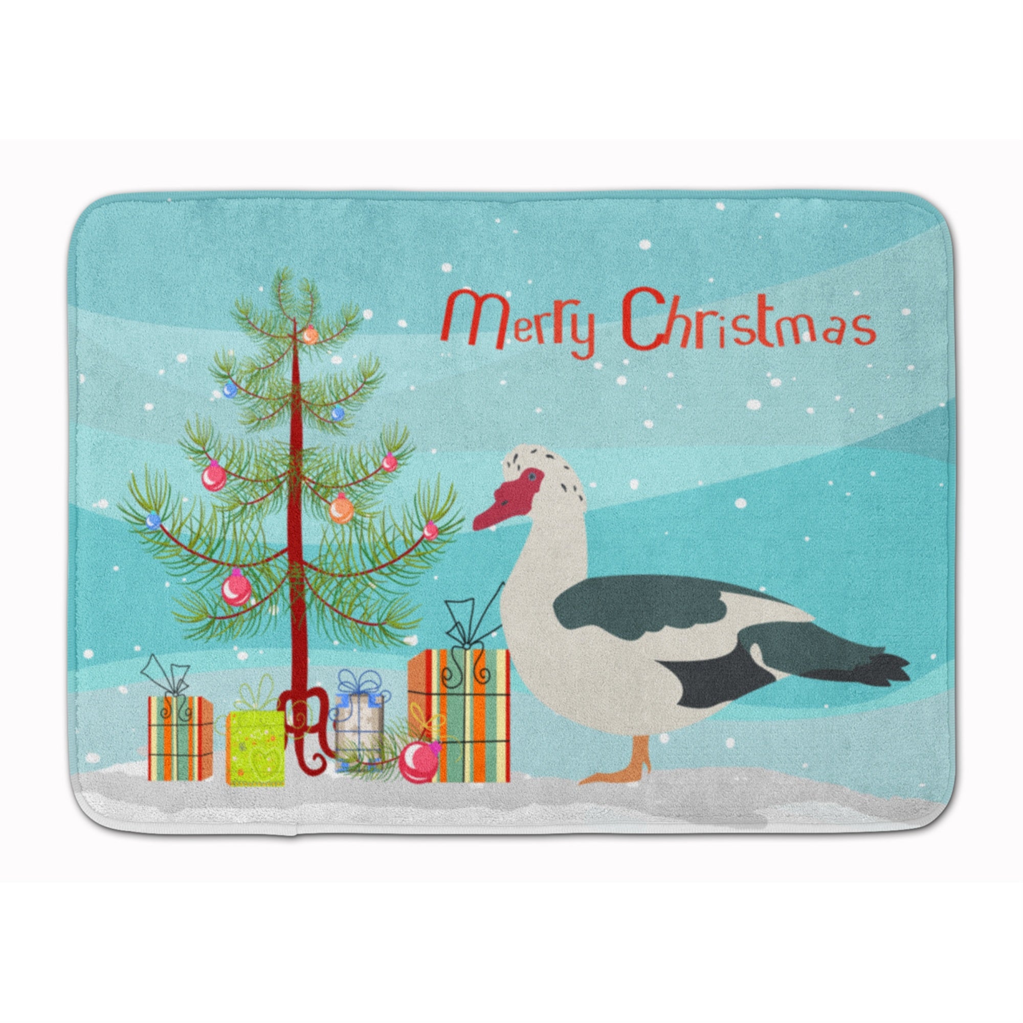 Caroline'S Treasures Muscovy Duck Christmas Floor Mat, 19 X 27, Multicolor