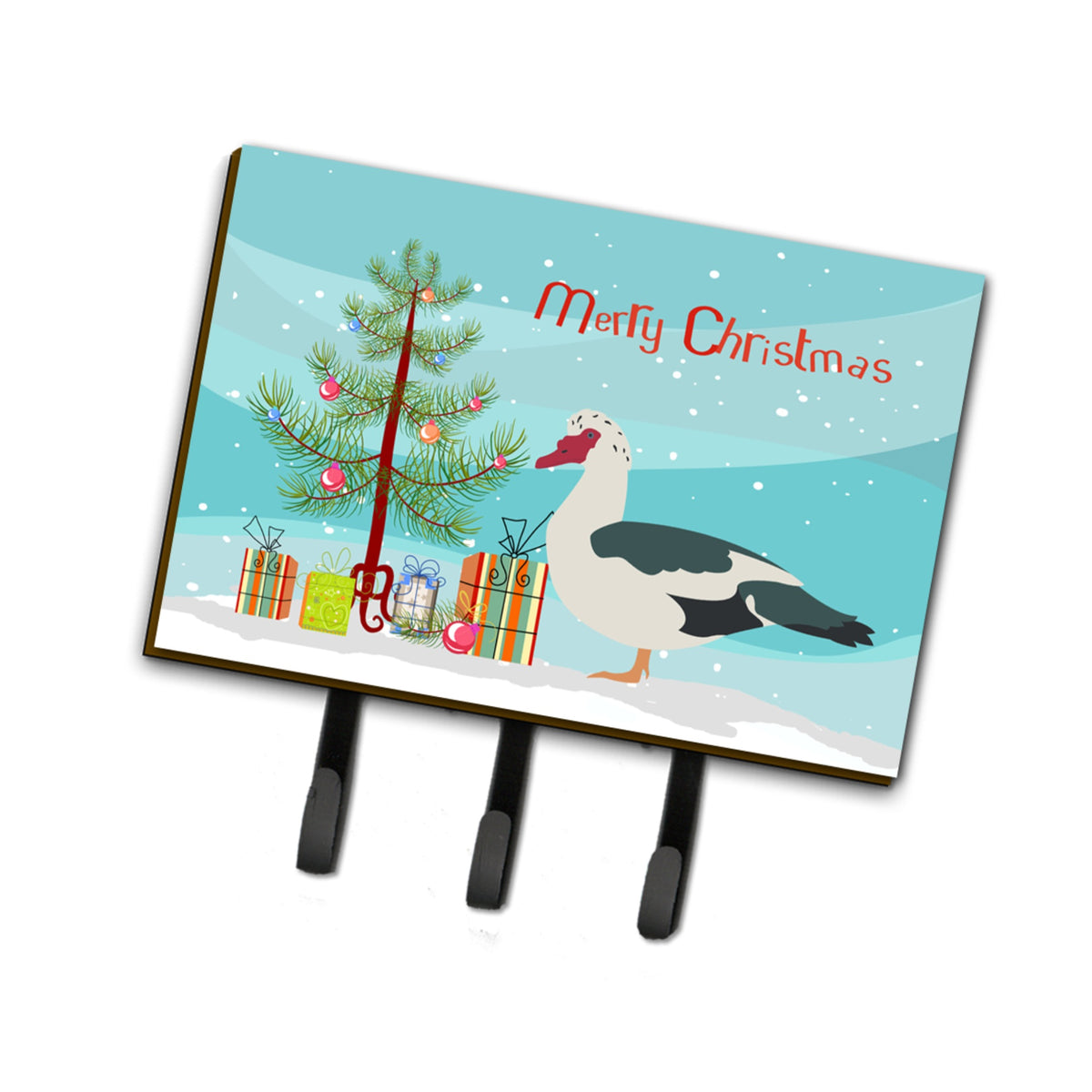 Caroline'S Treasures Muscovy Duck Christmas Wall Hook, Triple