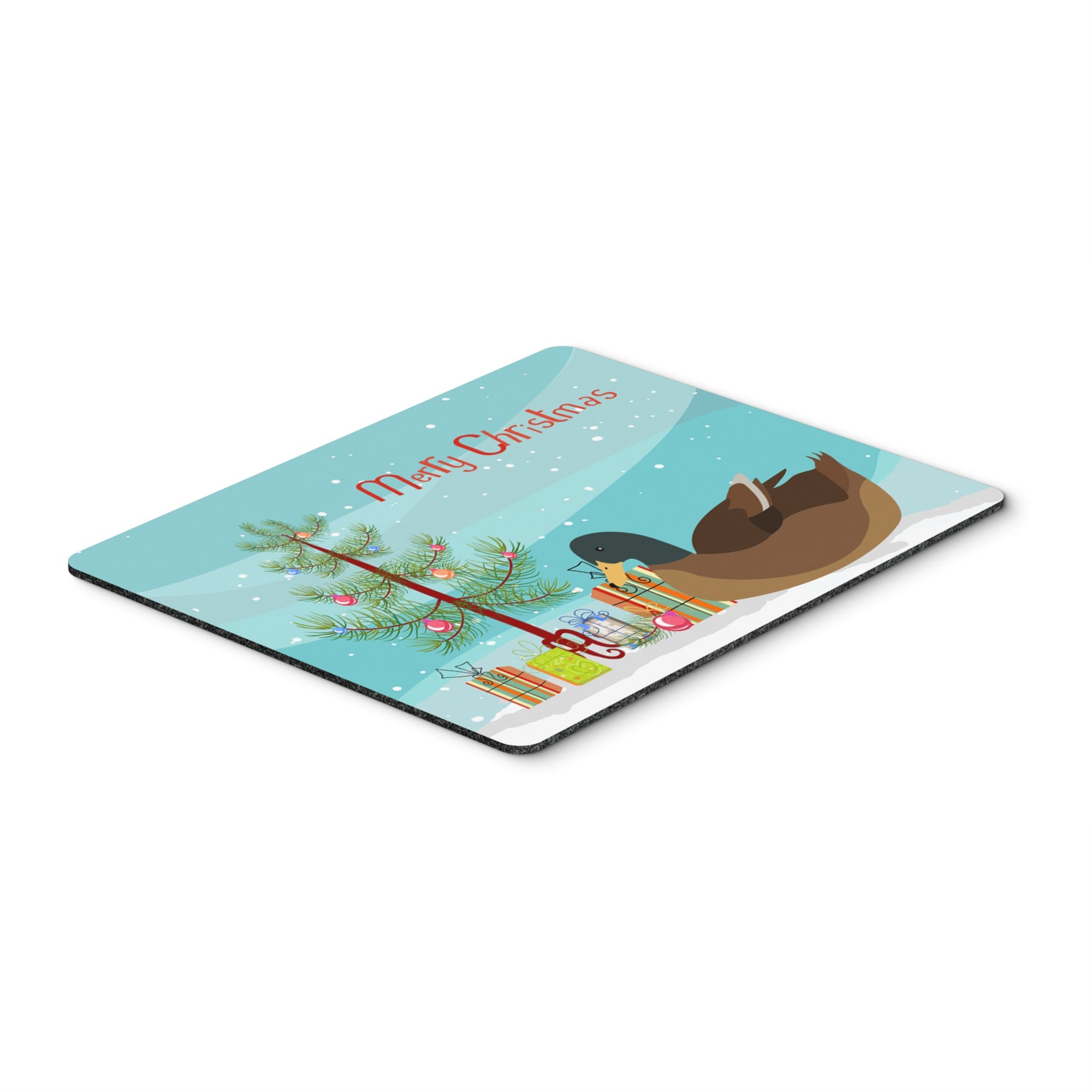 Caroline'S Treasures Khaki Campbell Duck Christmas Mouse & Hot Pad Or Trivet, 7.75 X 9.25, Multicolor (Bb9233Mp)