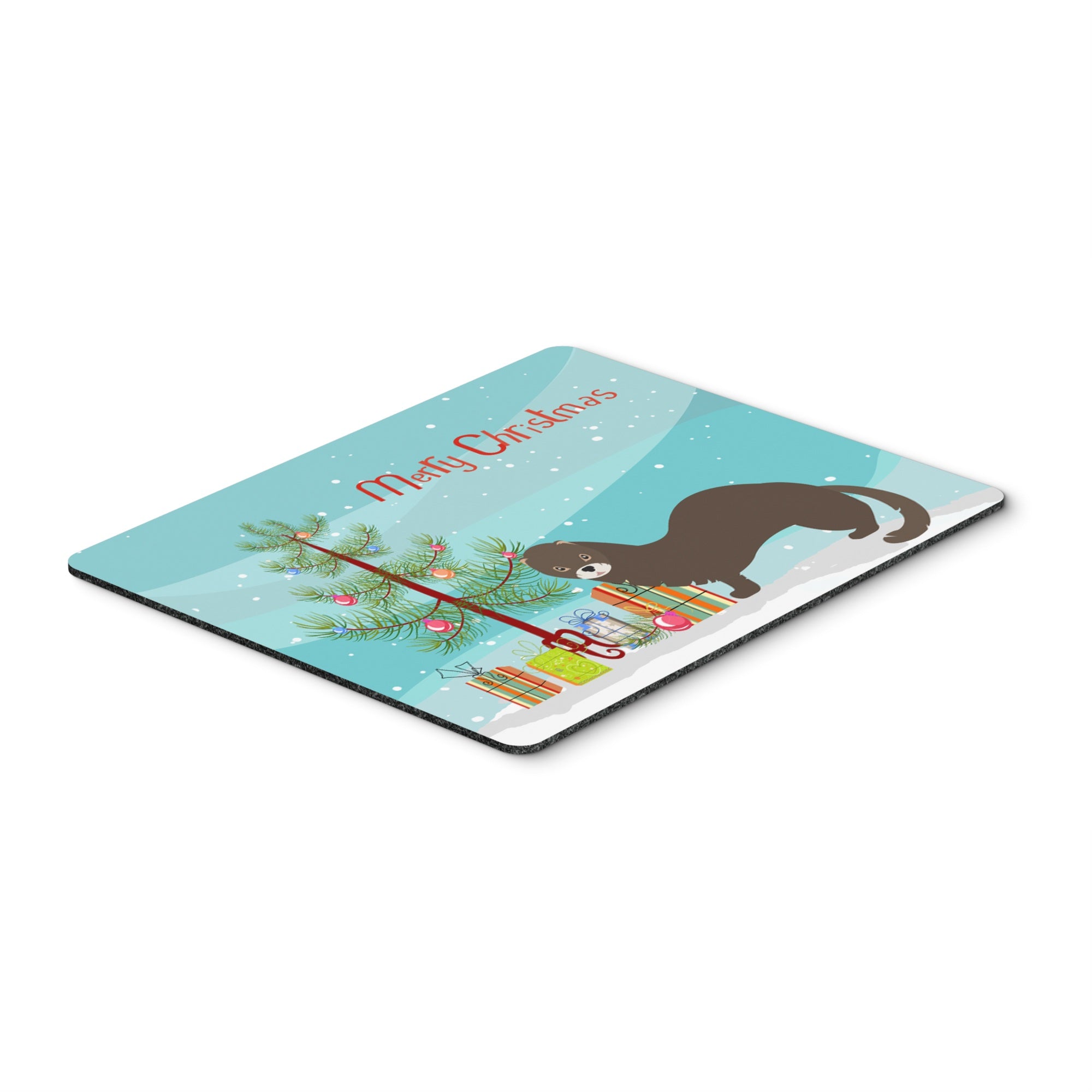 Caroline'S Treasures Russian Or European Mink Christmas Mouse & Hot Pad Or Trivet, 7.75 X 9.25, Multicolor (Bb9235Mp),