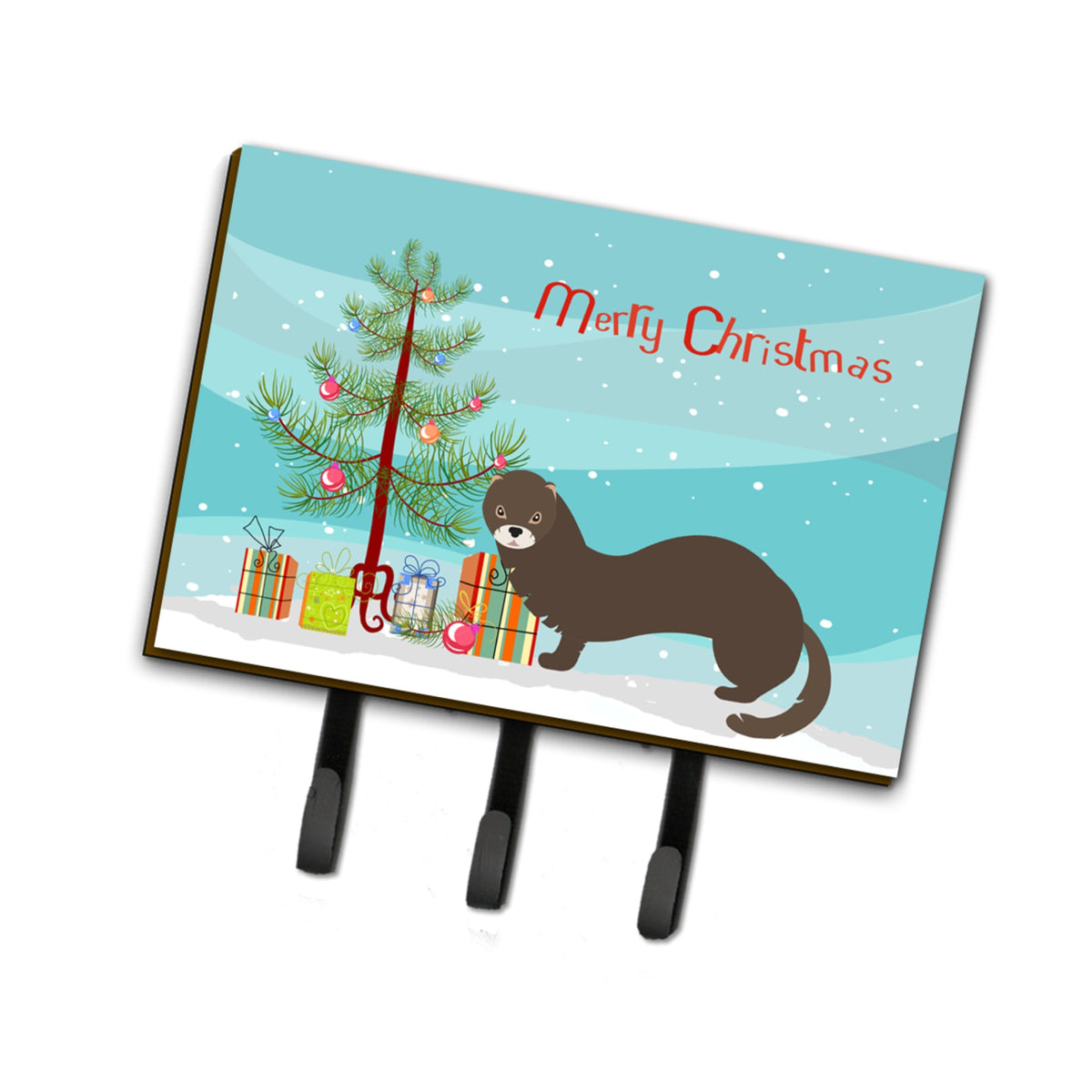 Caroline'S Treasures Russian Or European Mink Christmas Wall Hook, Triple