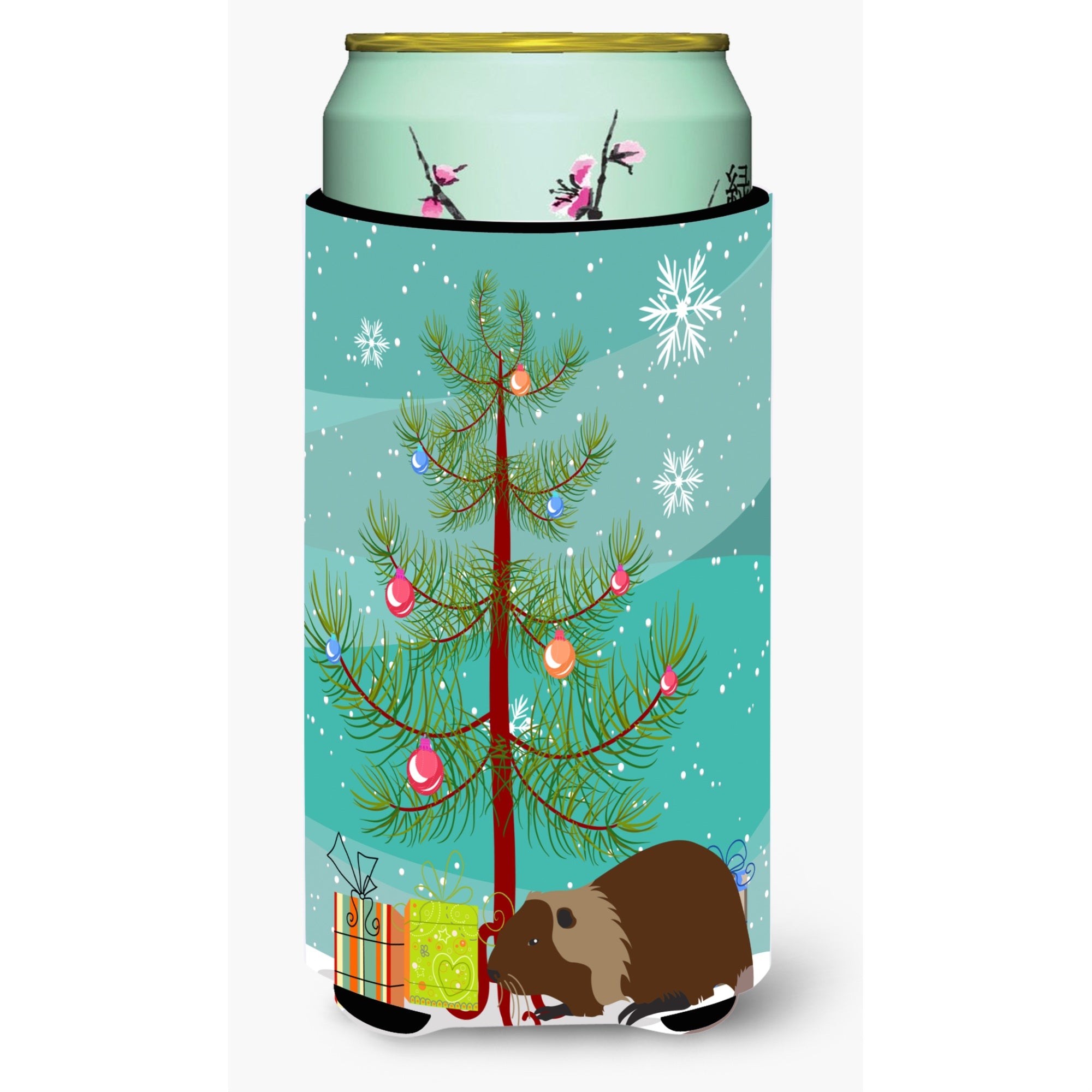 Caroline'S Treasures Coypu Nutria River Rat Christmas Decorative Can Hugger, Tall, Multicolor