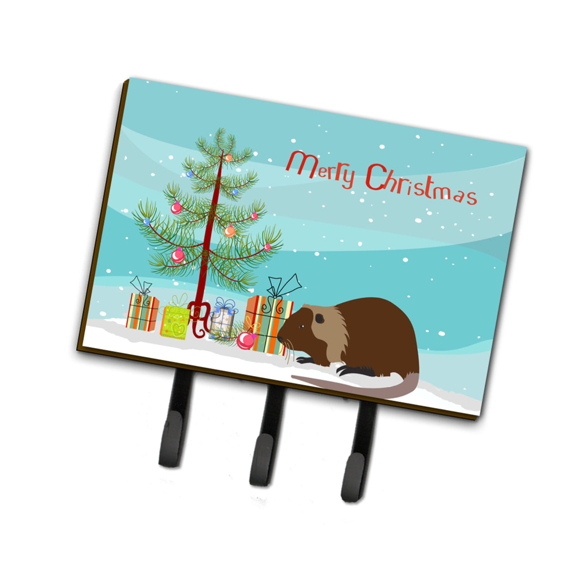 Caroline'S Treasures Coypu Nutria River Rat Christmas Wall Hook, Triple