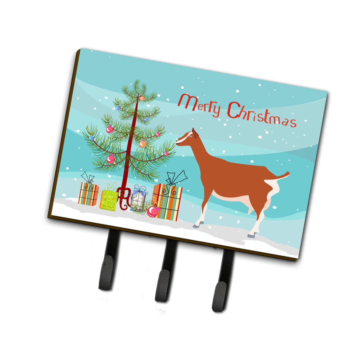 Caroline'S Treasures Toggenburger Goat Christmas Wall Hook, Triple