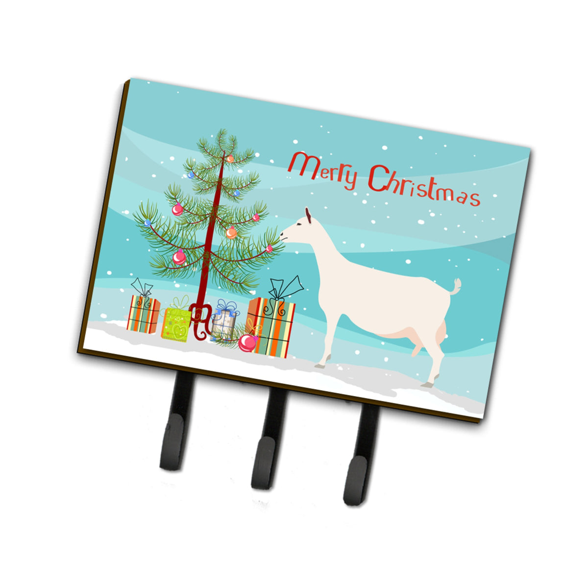 Caroline'S Treasures Saanen Goat Christmas Wall Hook, Triple