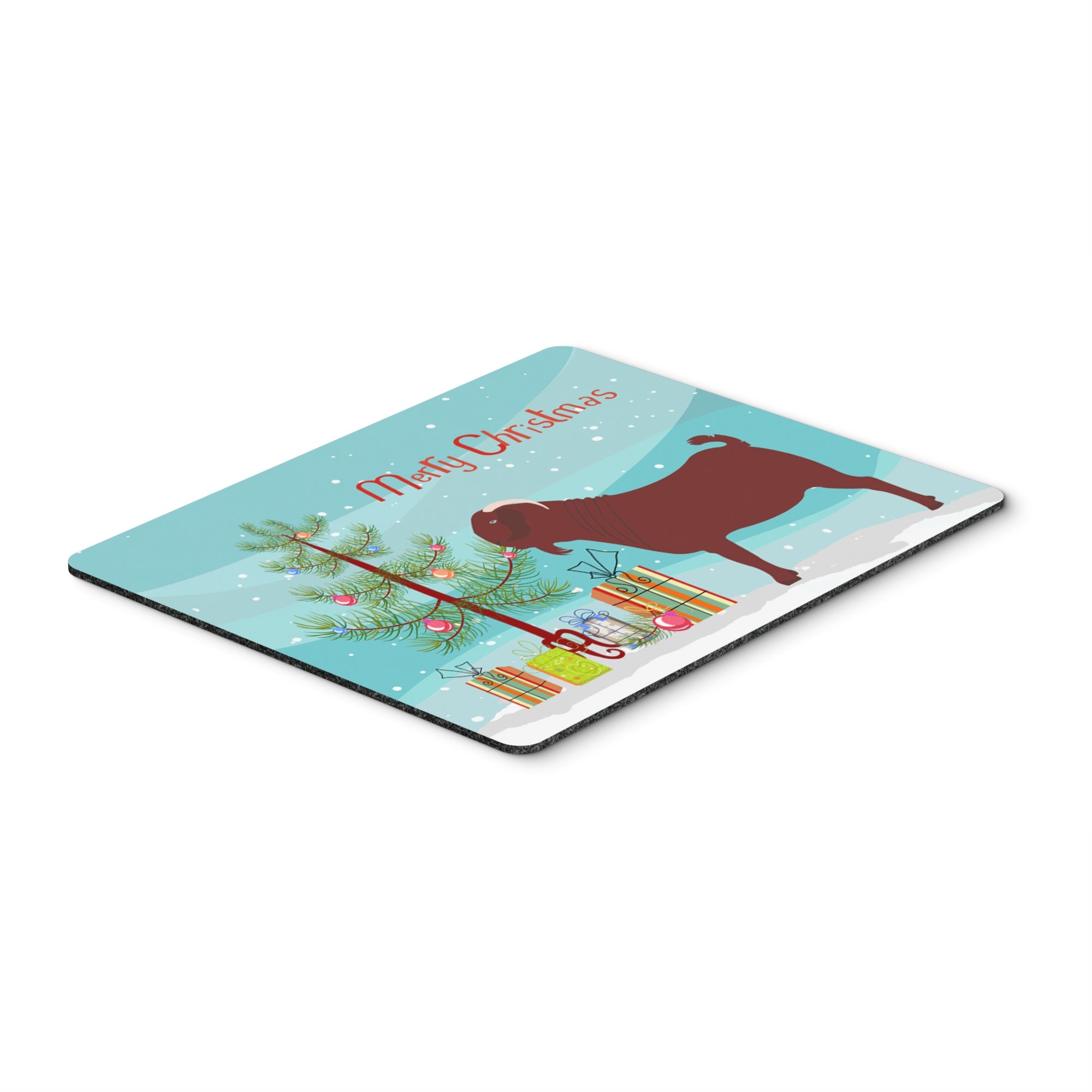 Caroline'S Treasures Kalahari Red Goat Christmas Mouse & Hot Pad Or Trivet, 7.75 X 9.25, Multicolor (Bb9258Mp)
