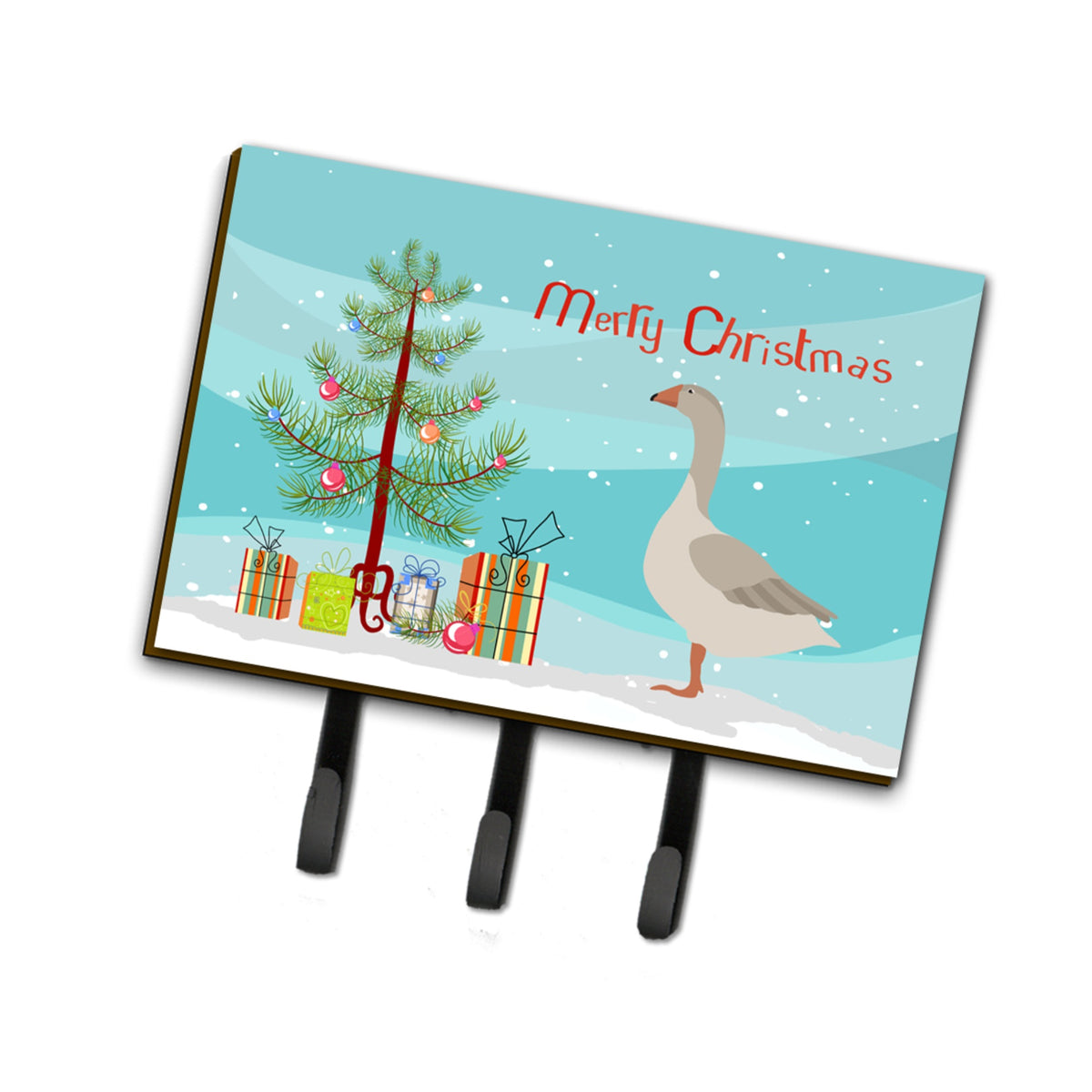 Caroline'S Treasures Steinbacher Goose Christmas Wall Hook, Triple, Multicolor