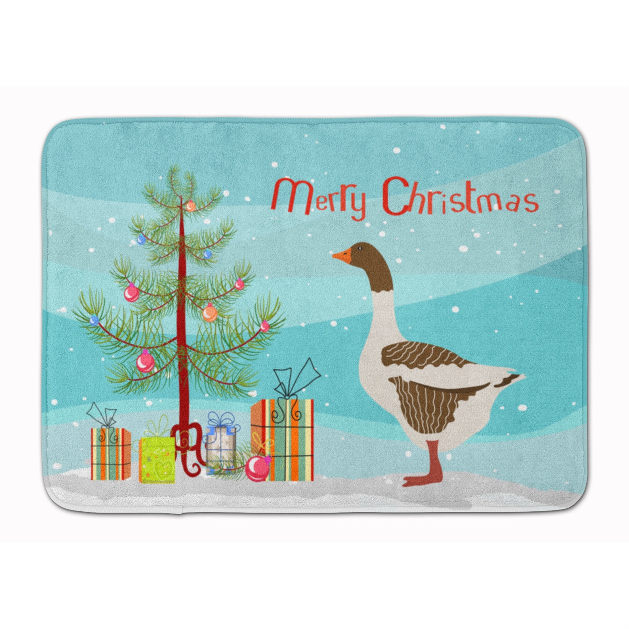 Caroline'S Treasures Pomeranian Rogener Goose Christmas Floor Mat, 19 X 27, Multicolor