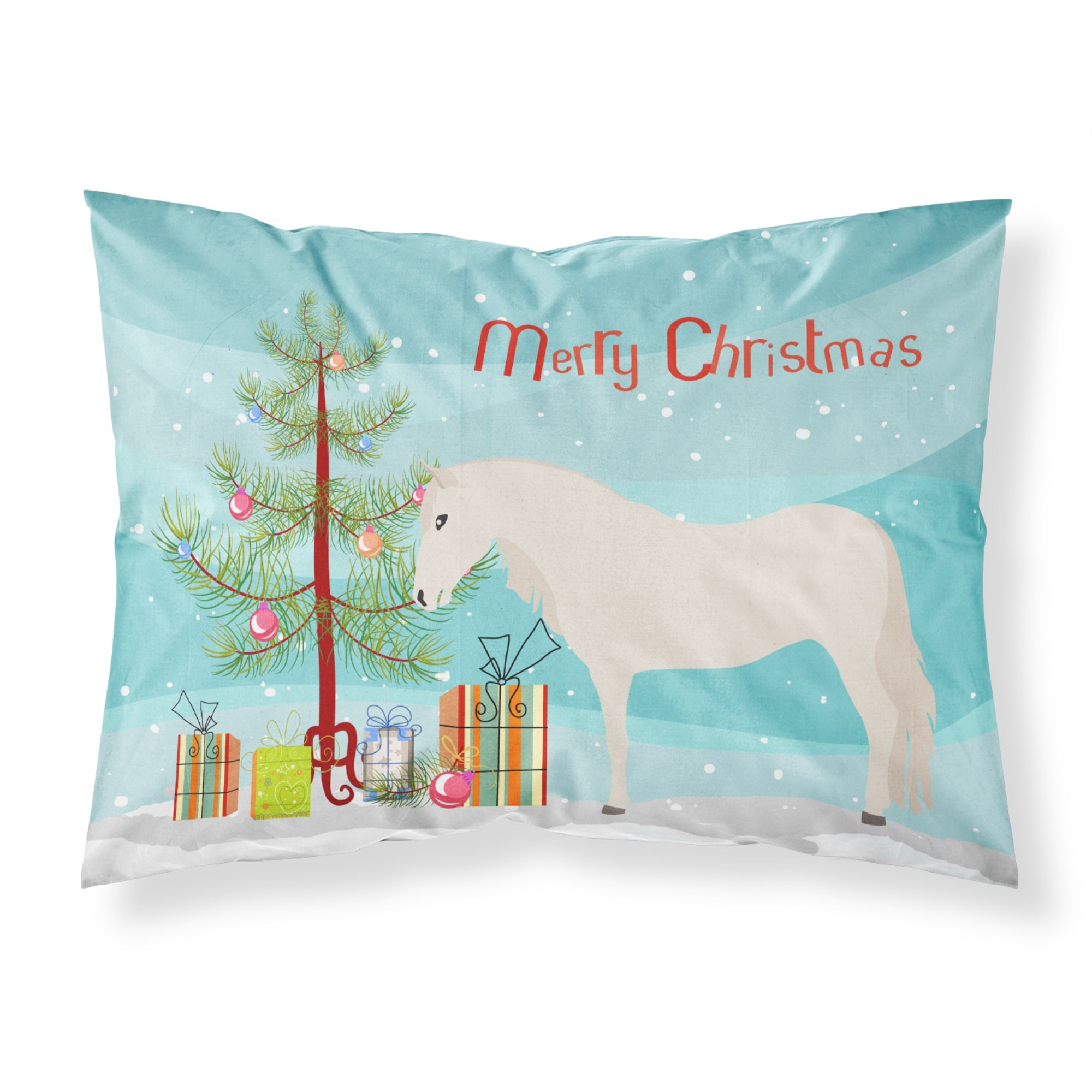 Caroline'S Treasures Paso Fino Horse Christmas Pillowcase, Standard, Multicolor