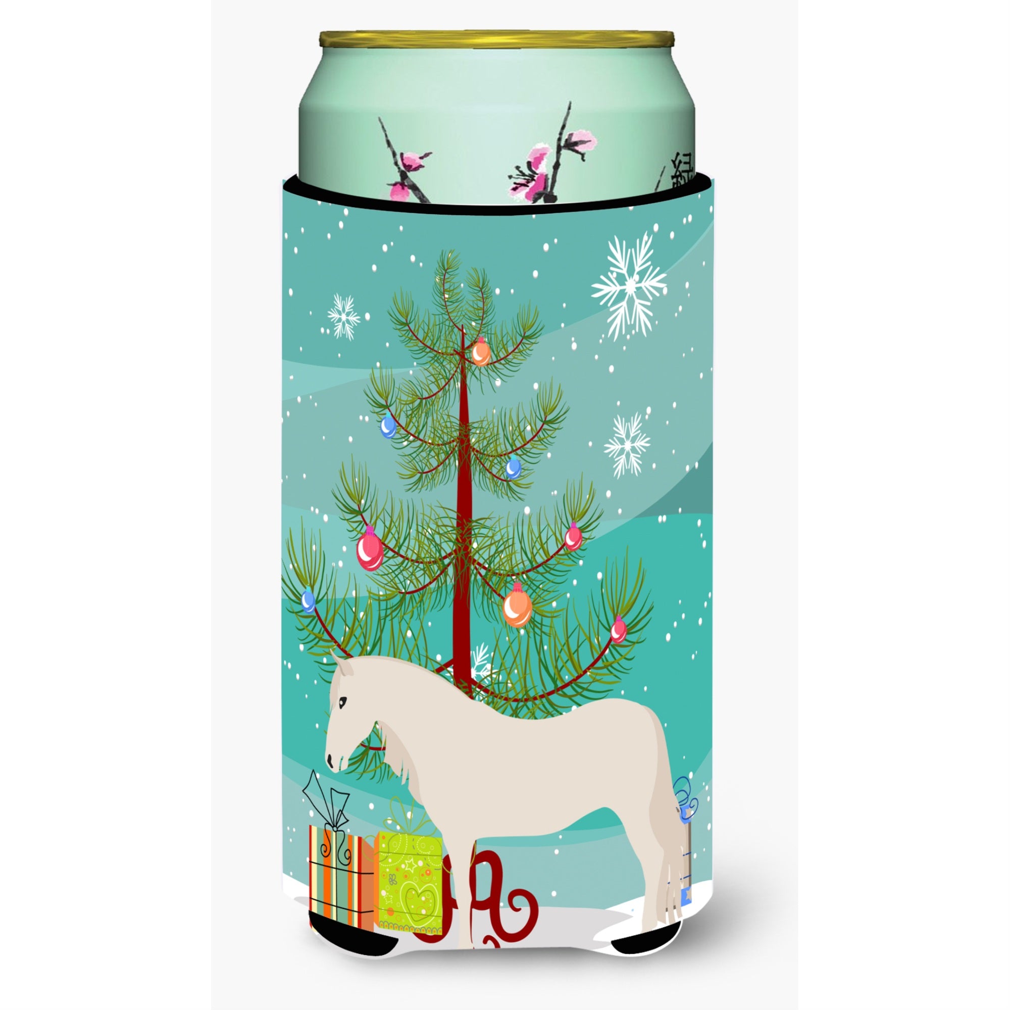 Caroline'S Treasures Paso Fino Horse Christmas Decorative Can Hugger, Tall, Multicolor