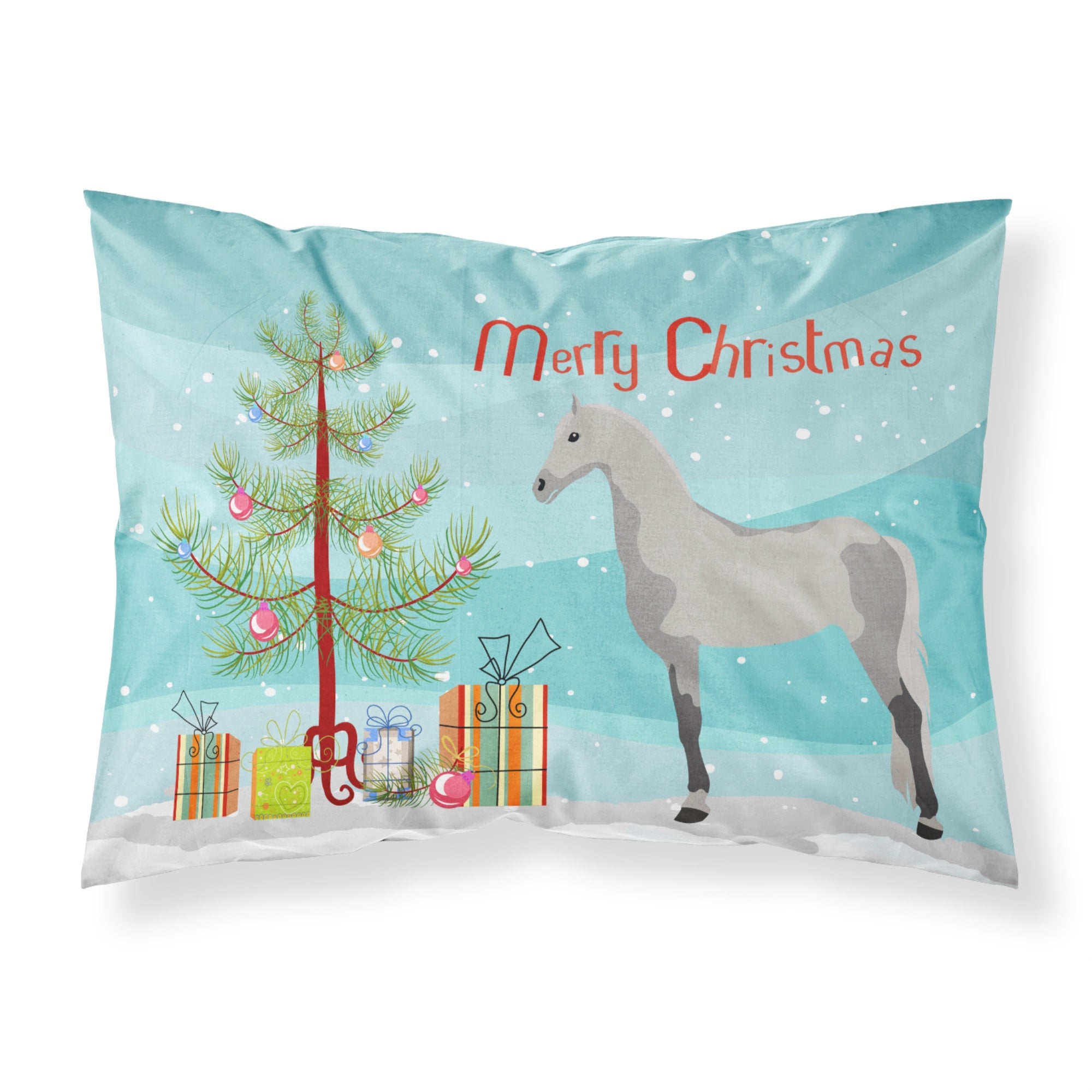 Caroline'S Treasures Orlov Trotter Horse Christmas Pillowcase, Standard, Multicolor