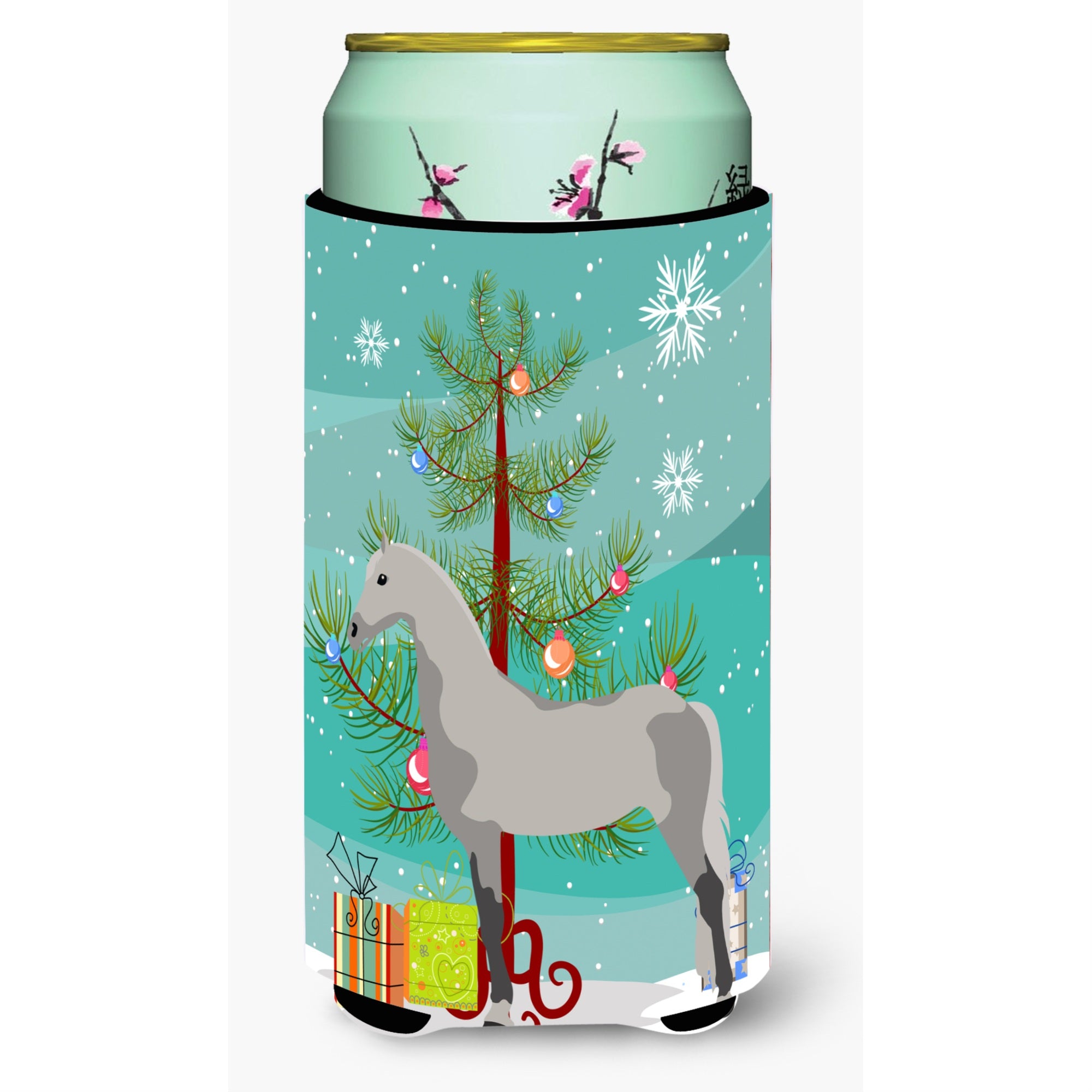 Caroline'S Treasures Orlov Trotter Horse Christmas Decorative Can Hugger, Tall, Multicolor