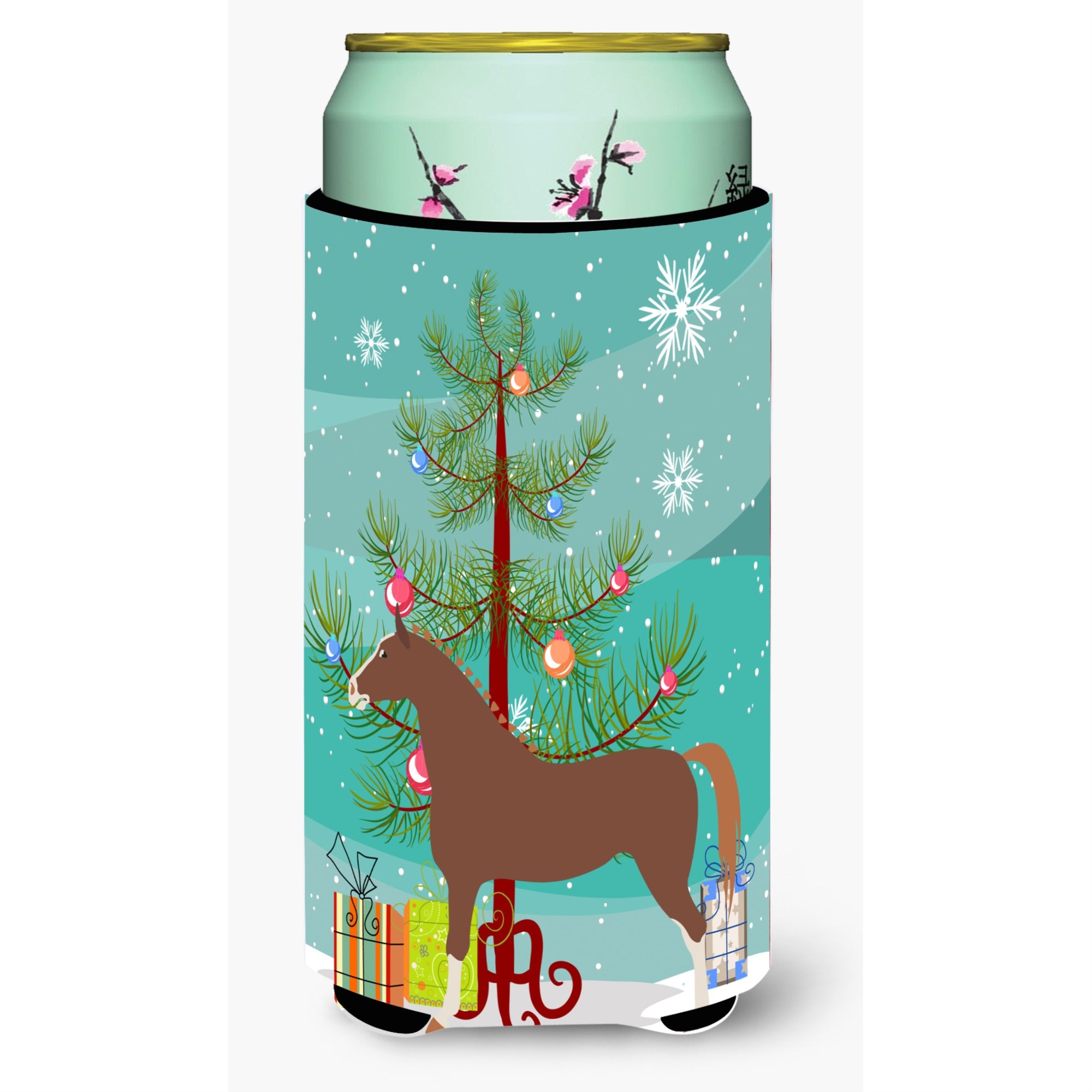 Caroline'S Treasures Hanoverian Horse Christmas Decorative Can Hugger, Tall, Multicolor
