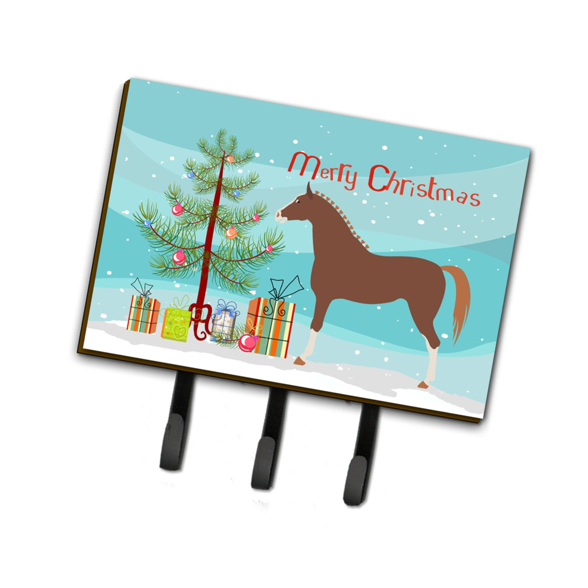 Caroline'S Treasures Hannoverian Horse Christmas Wall Hook, Triple