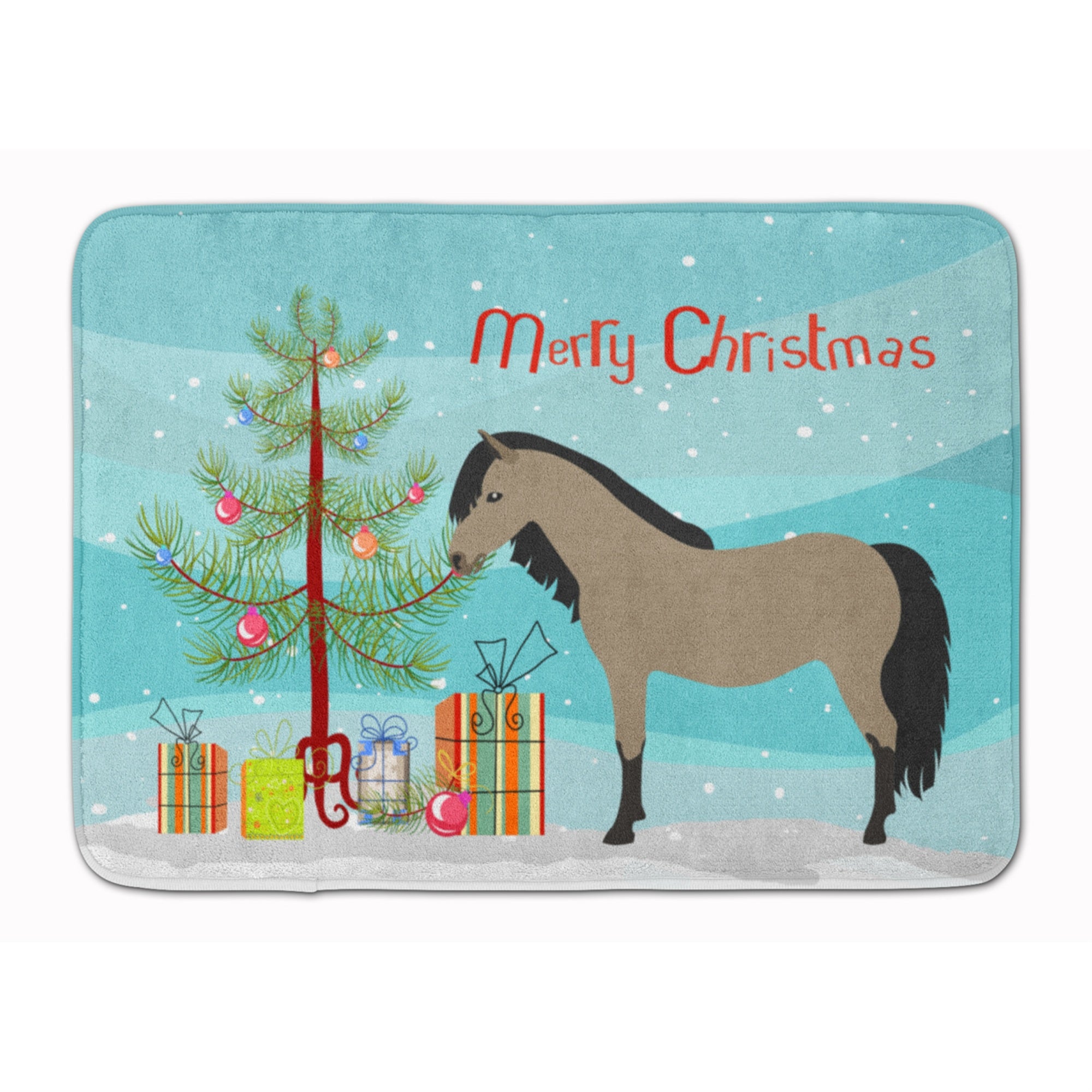 Caroline'S Treasures Welsh Pony Horse Christmas Floor Mat, 19 X 27, Multicolor