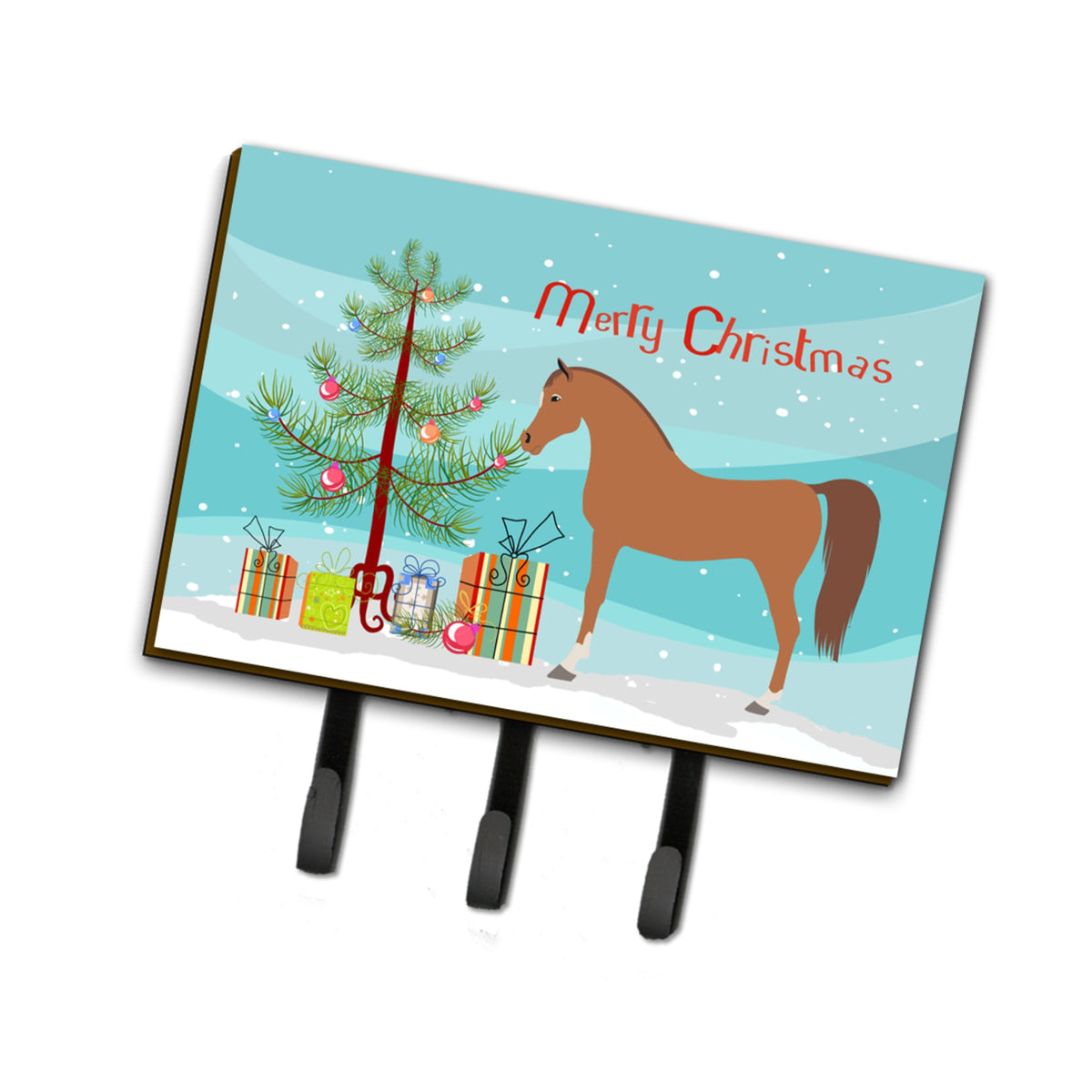 Caroline'S Treasures Arabian Horse Christmas Wall Hook, Triple