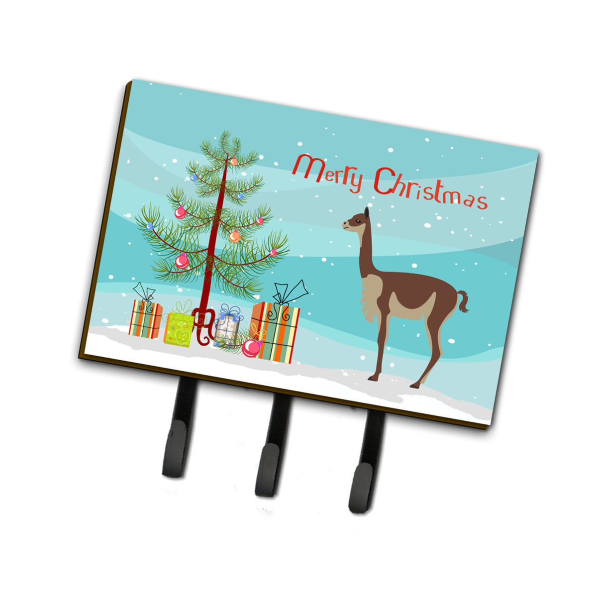Caroline'S Treasures Vicugna Or Vicuna Christmas Wall Hook, Triple, Multicolor