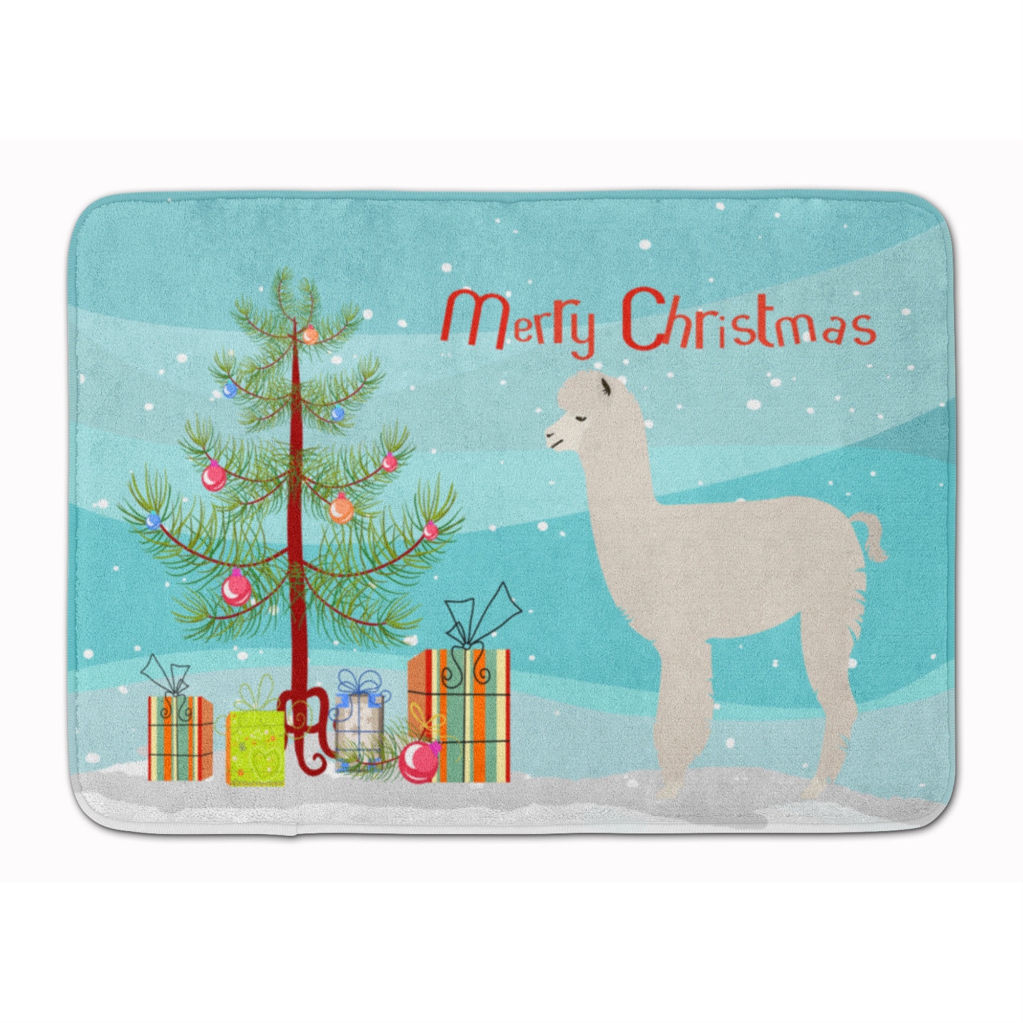 Caroline'S Treasures Alpaca Christmas Floor Mat, 19 X 27, Multicolor