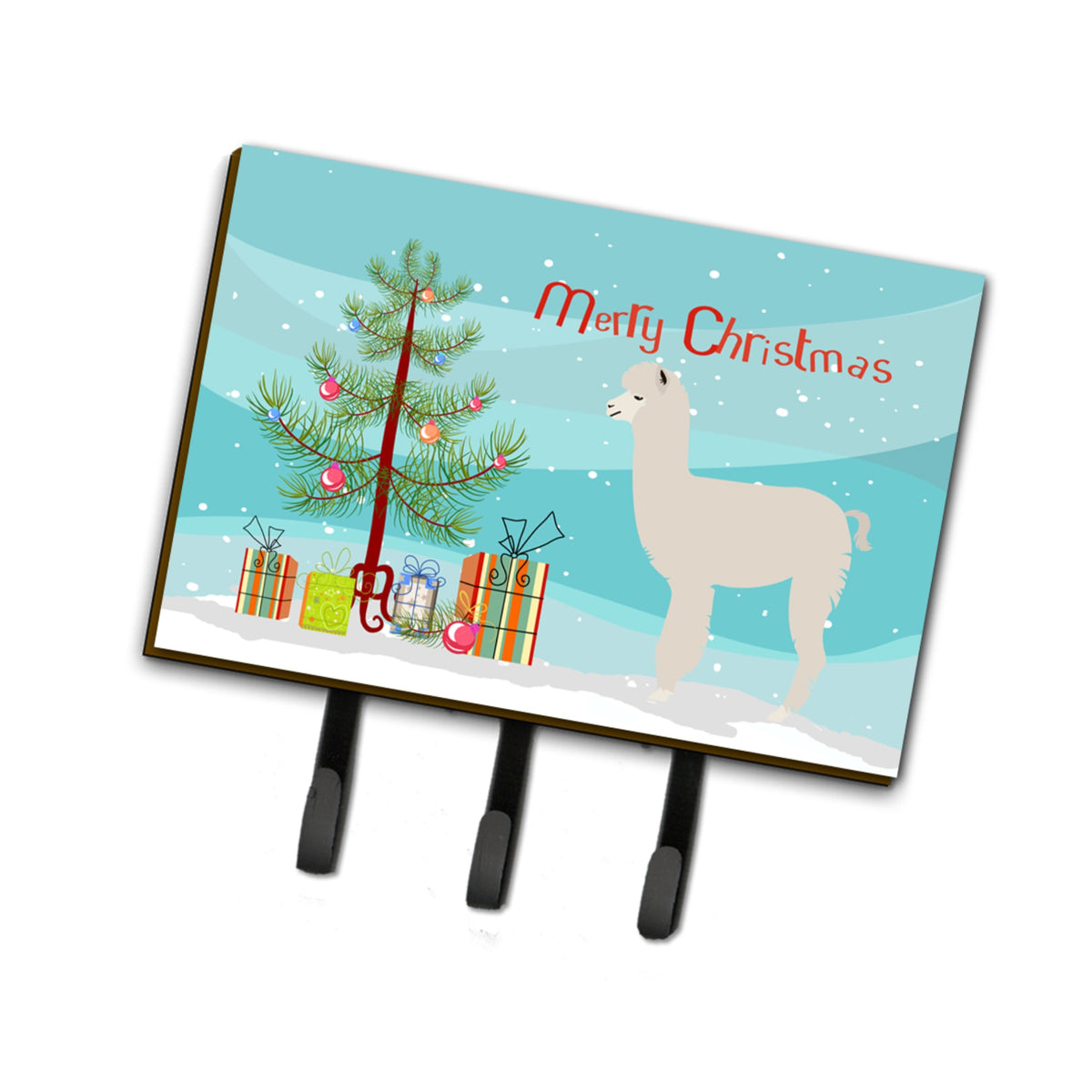 Caroline'S Treasures Alpaca Christmas Wall Hook, Triple