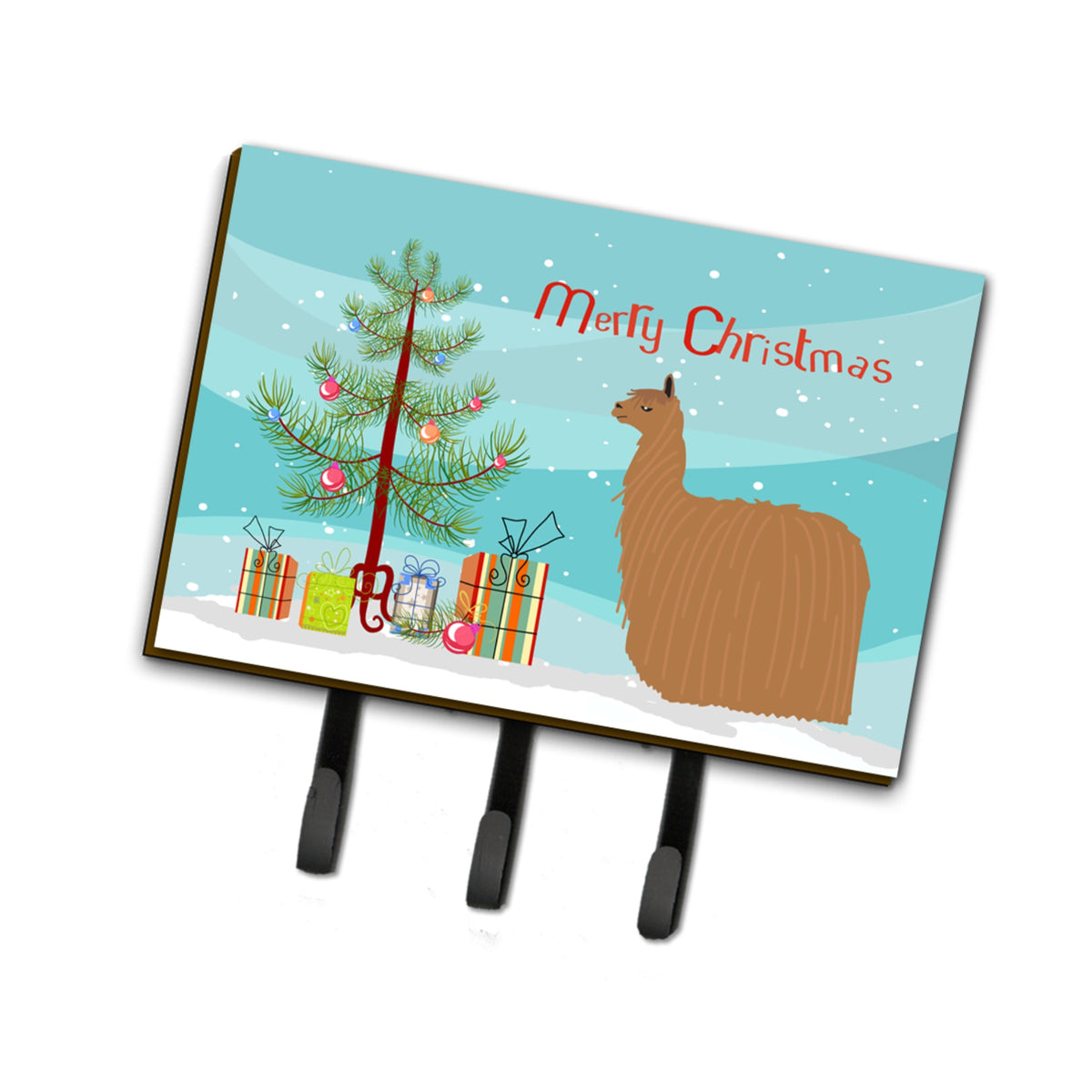 Caroline'S Treasures Alpaca Suri Christmas Wall Hook, Triple