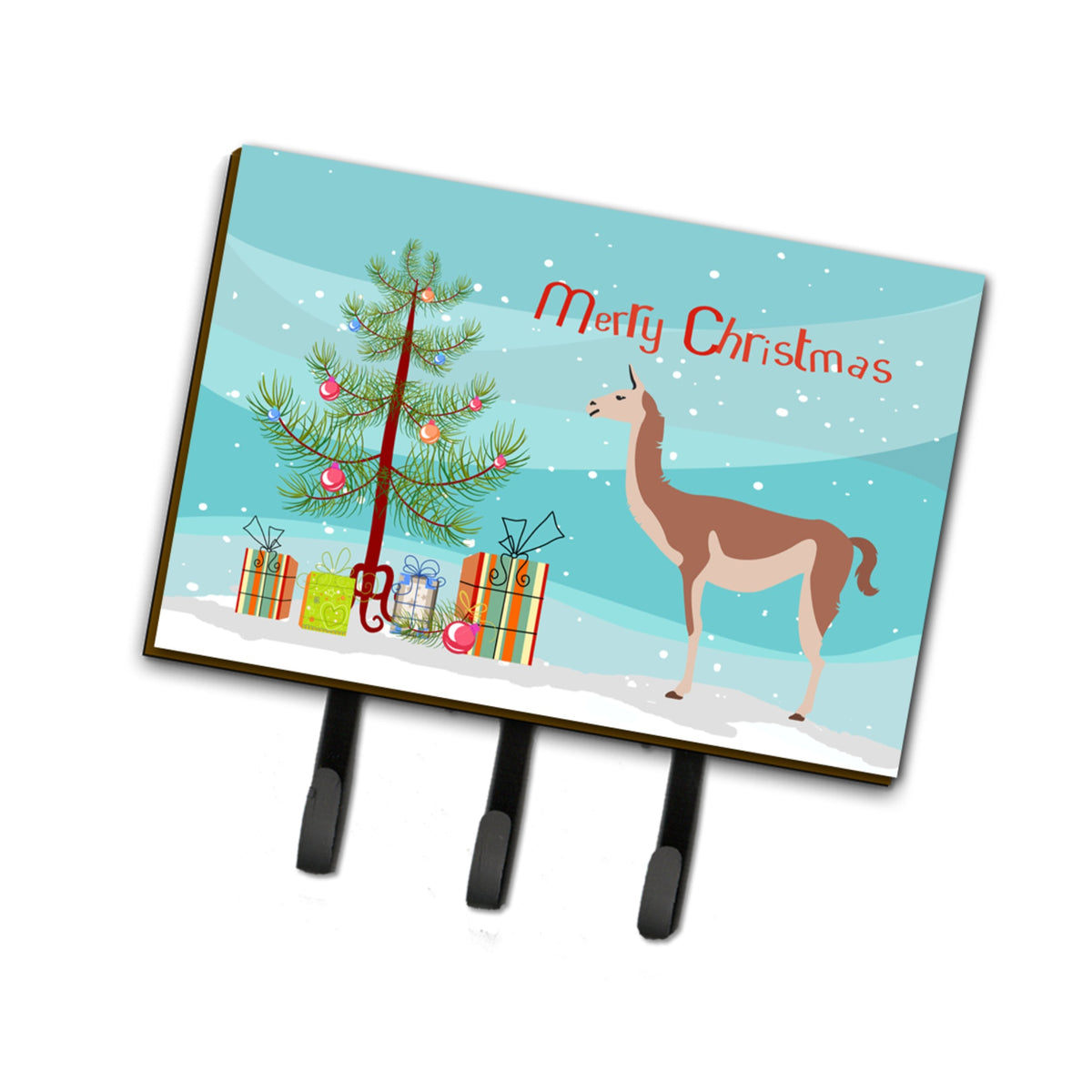 Caroline'S Treasures Guanaco Christmas Wall Hook, Triple
