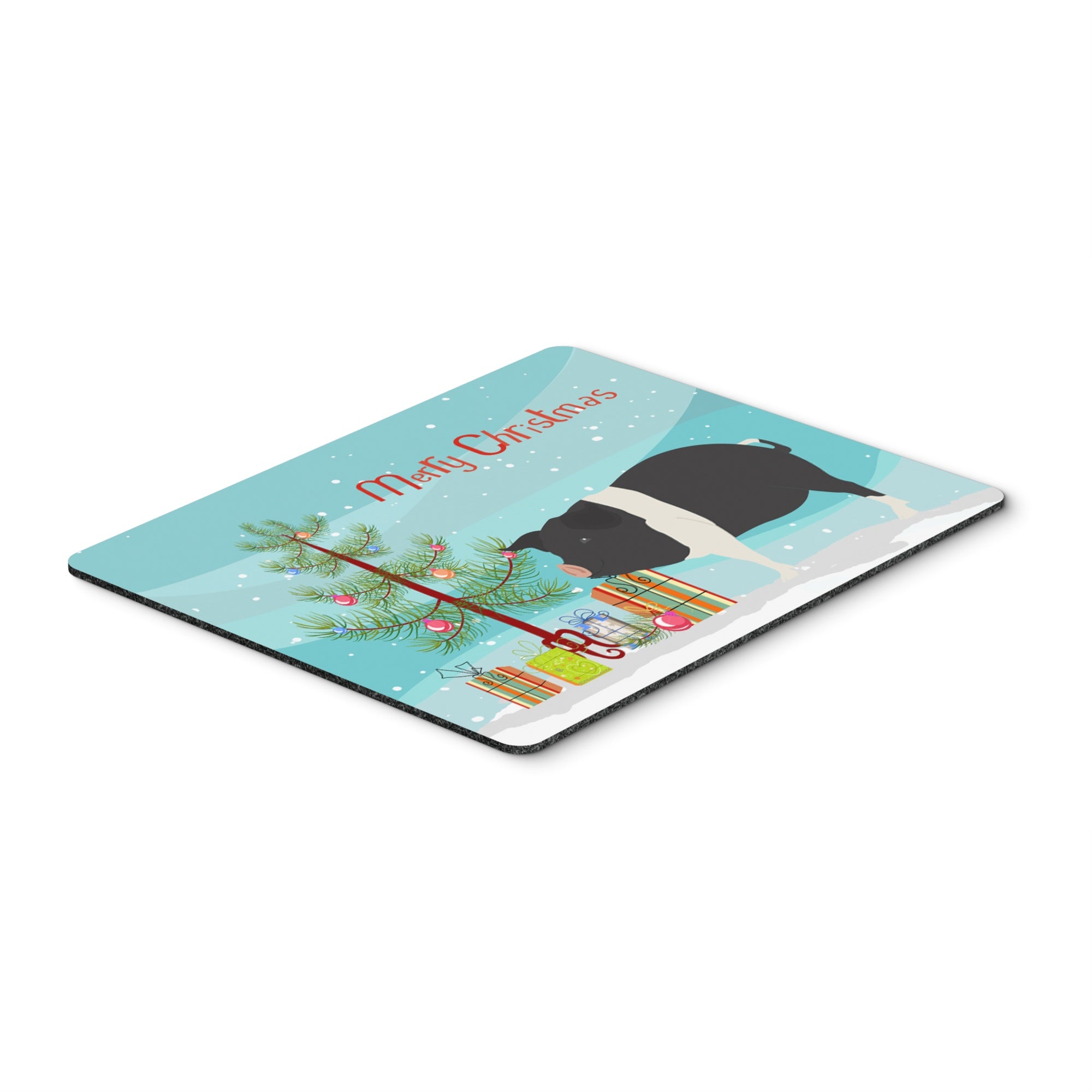 Caroline'S Treasures Hampshire Pig Christmas Mouse & Hot Pad Or Trivet, 7.75 X 9.25, Multicolor (Bb9306Mp)