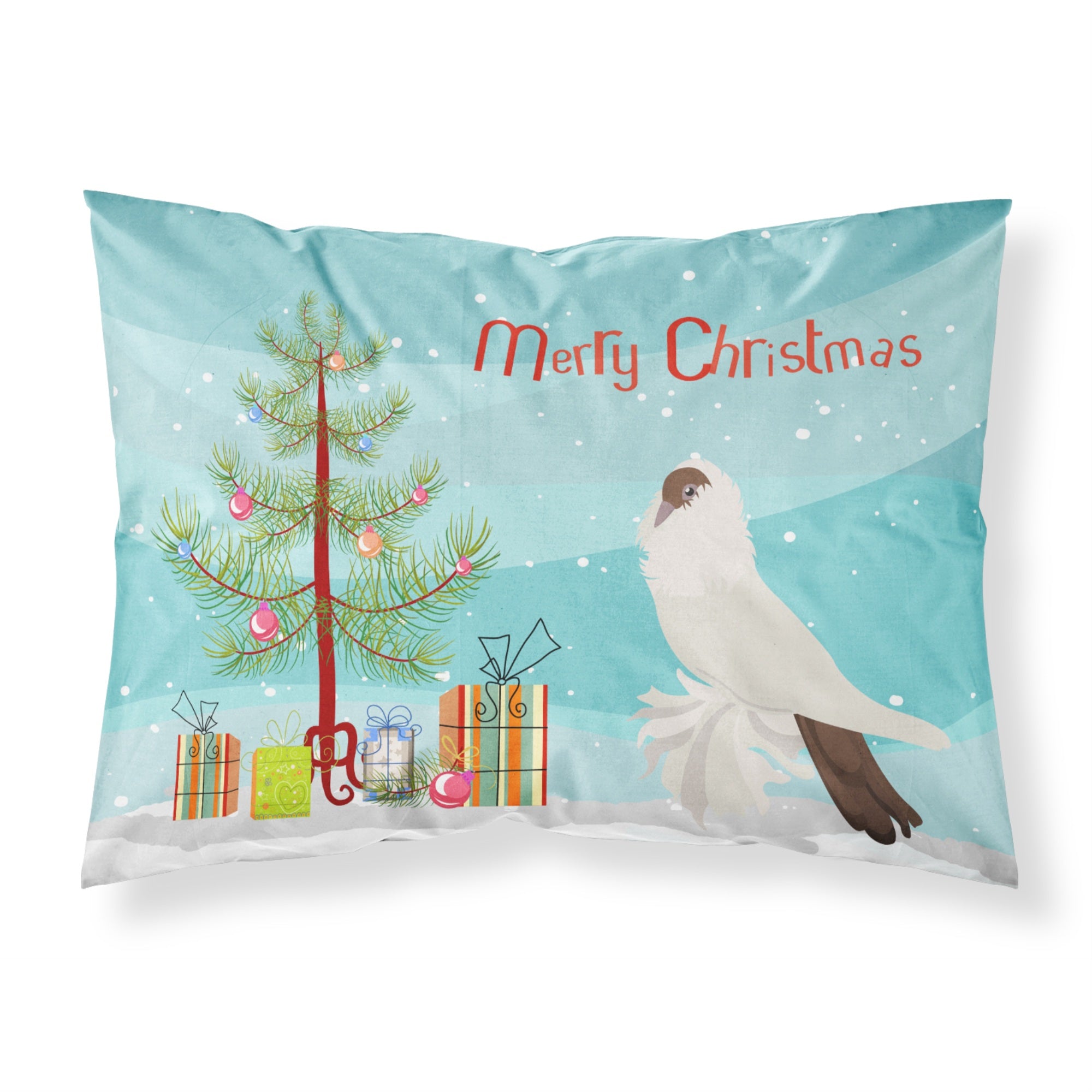 Caroline'S Treasures German Helmet Pigeon Christmas Pillowcase, Standard, Multicolor